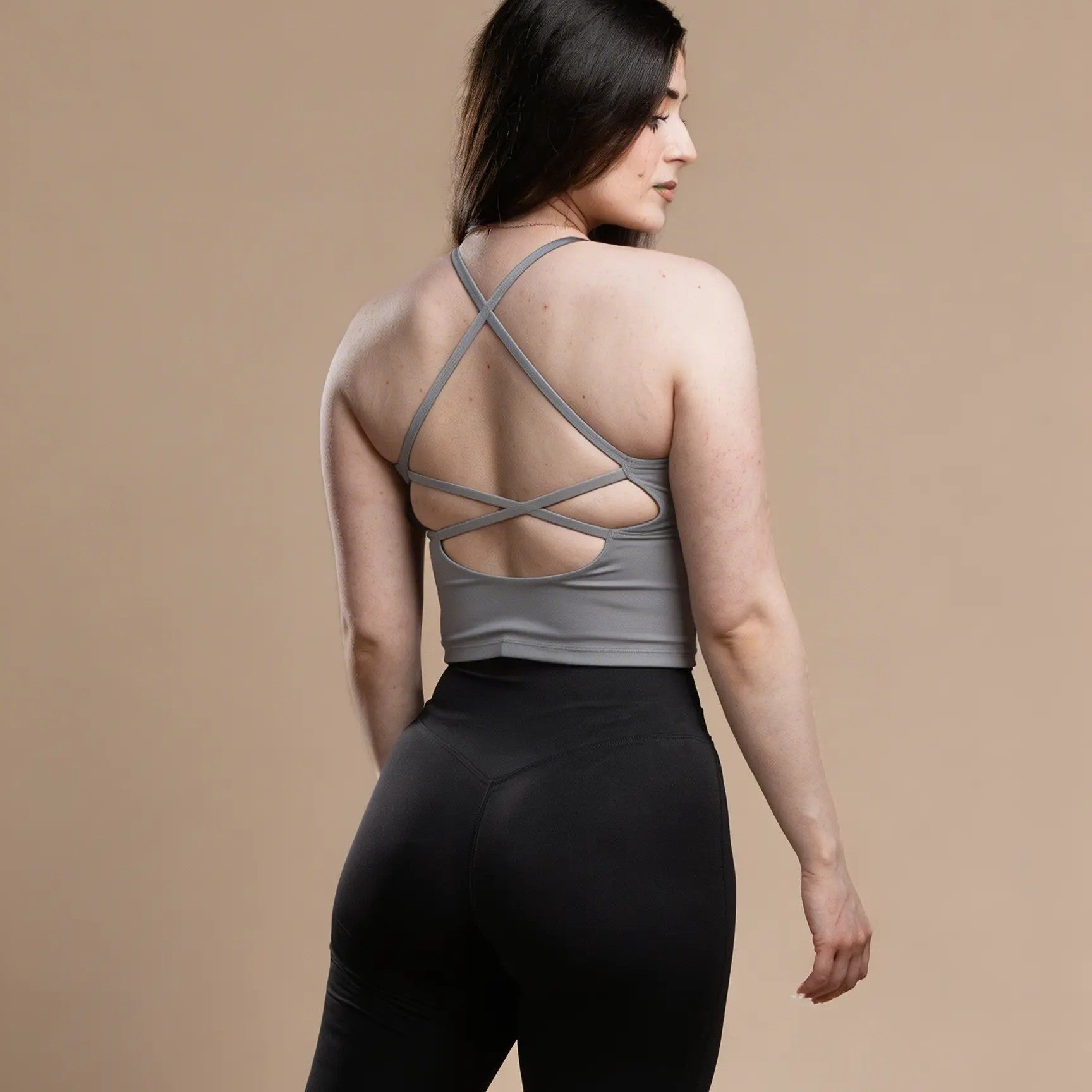 Ekko Womens Back Cross Top