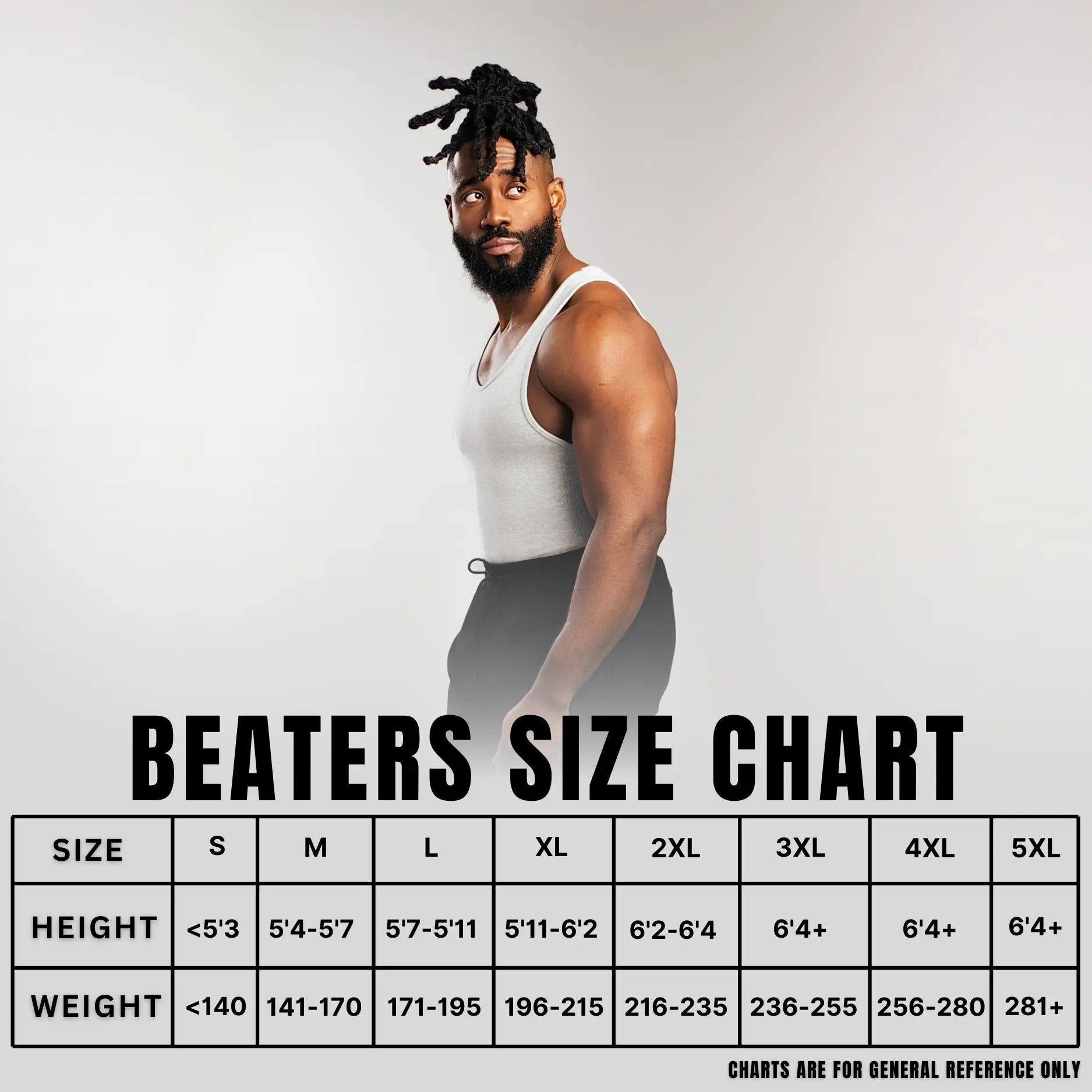EKKO BEATERS (Please Size up) Cotton Spandex 340gsm Sleeveless Shirt Classic Tank Top - Men's Shirt with Classic Design Fitness Wear Athletic Wear - ekkovision