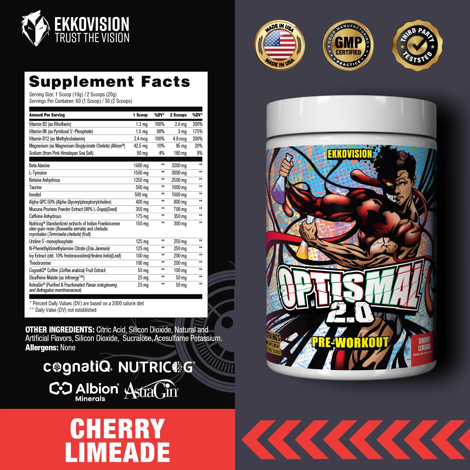 EKKO OPTISMAL PREWORKOUT - TNF Signature