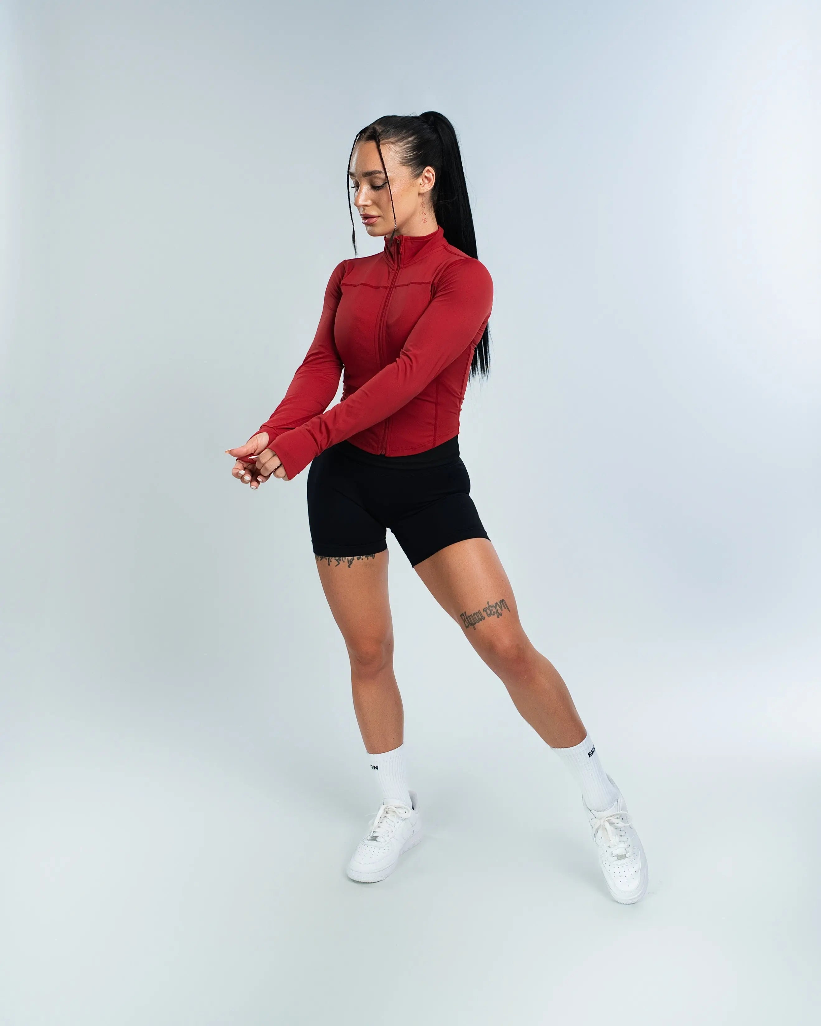 EKKO Womens Nylon Fitted Crop Jacket