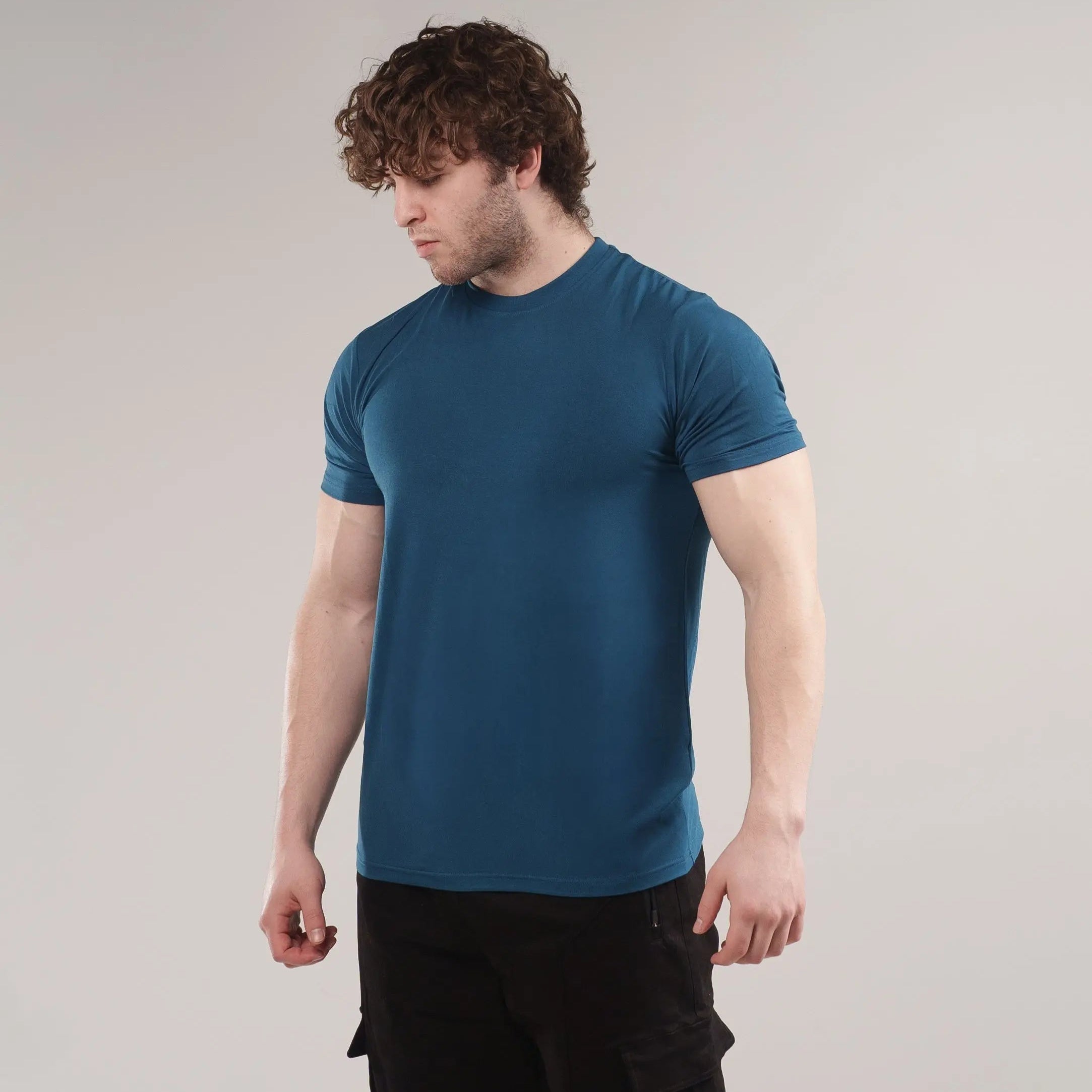 Pink CLEARANCE COLORS MEN'S BLANK FITTED T SHIRT (Copy) ekkovision
