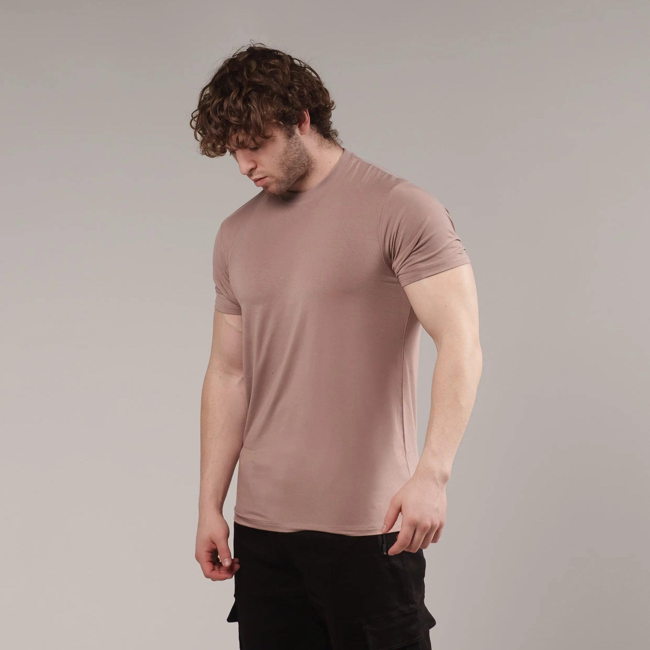 Pink CLEARANCE COLORS MEN'S BLANK FITTED T SHIRT (Copy) ekkovision