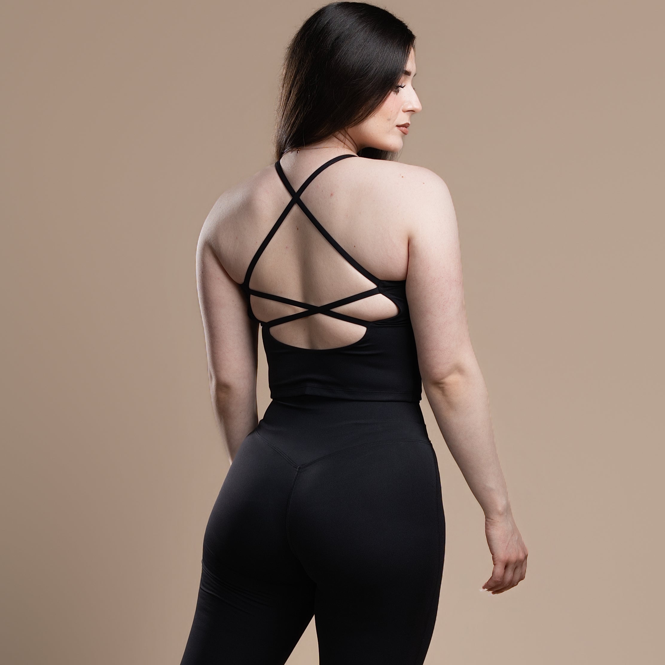 Ekko Womens Back Cross Top