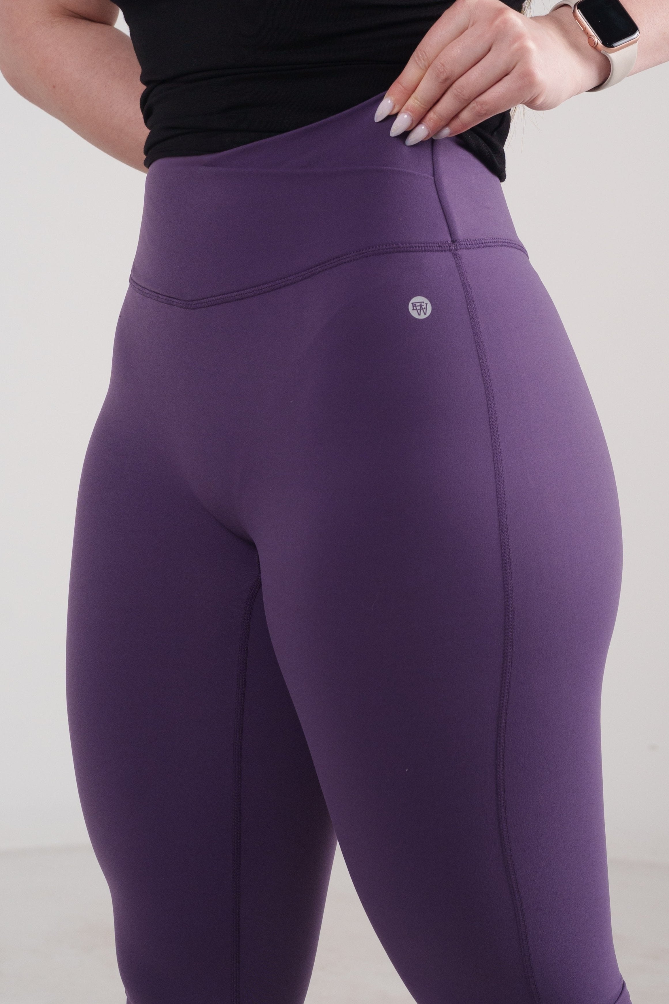 EKKO WMNS Seamless High Waisted Crossover Flare Leggings