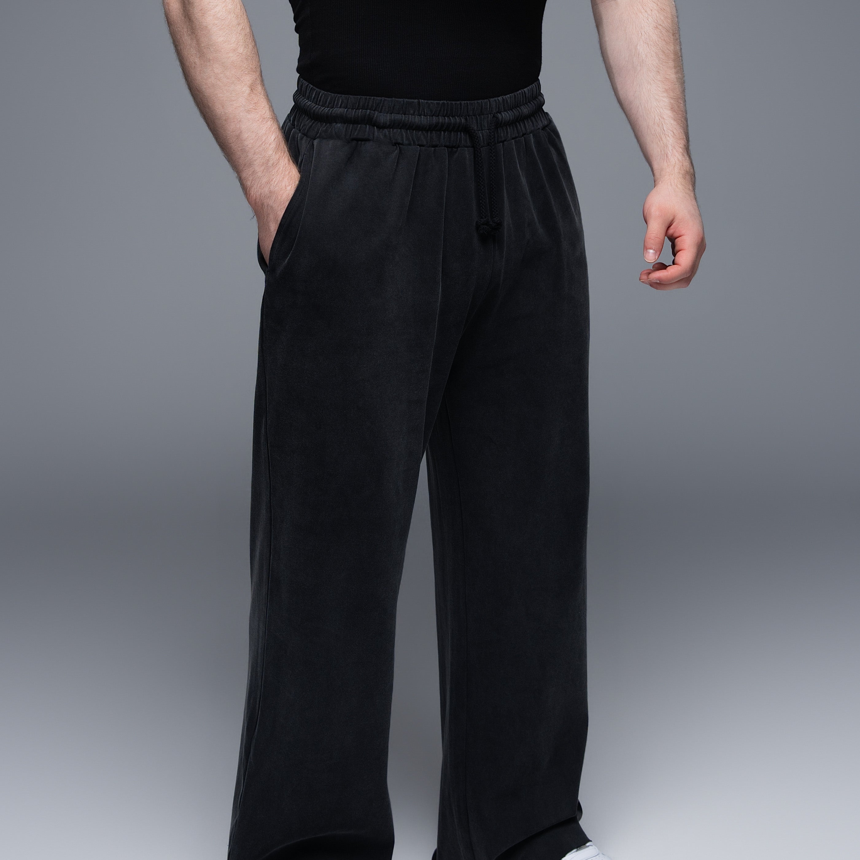 Brushed Cotton Straight Leg Jogger