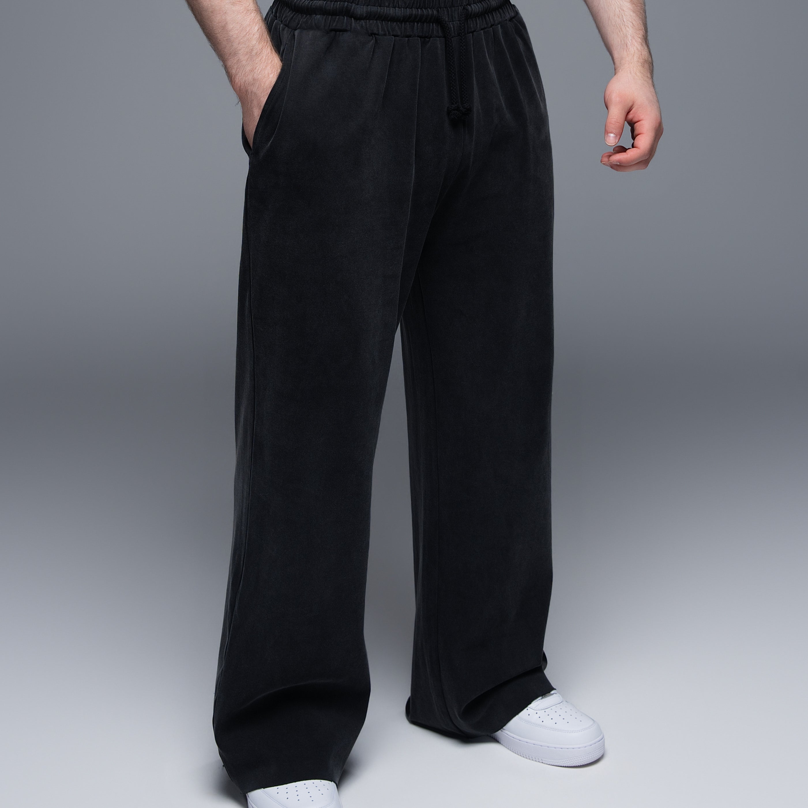 Brushed Cotton Straight Leg Jogger