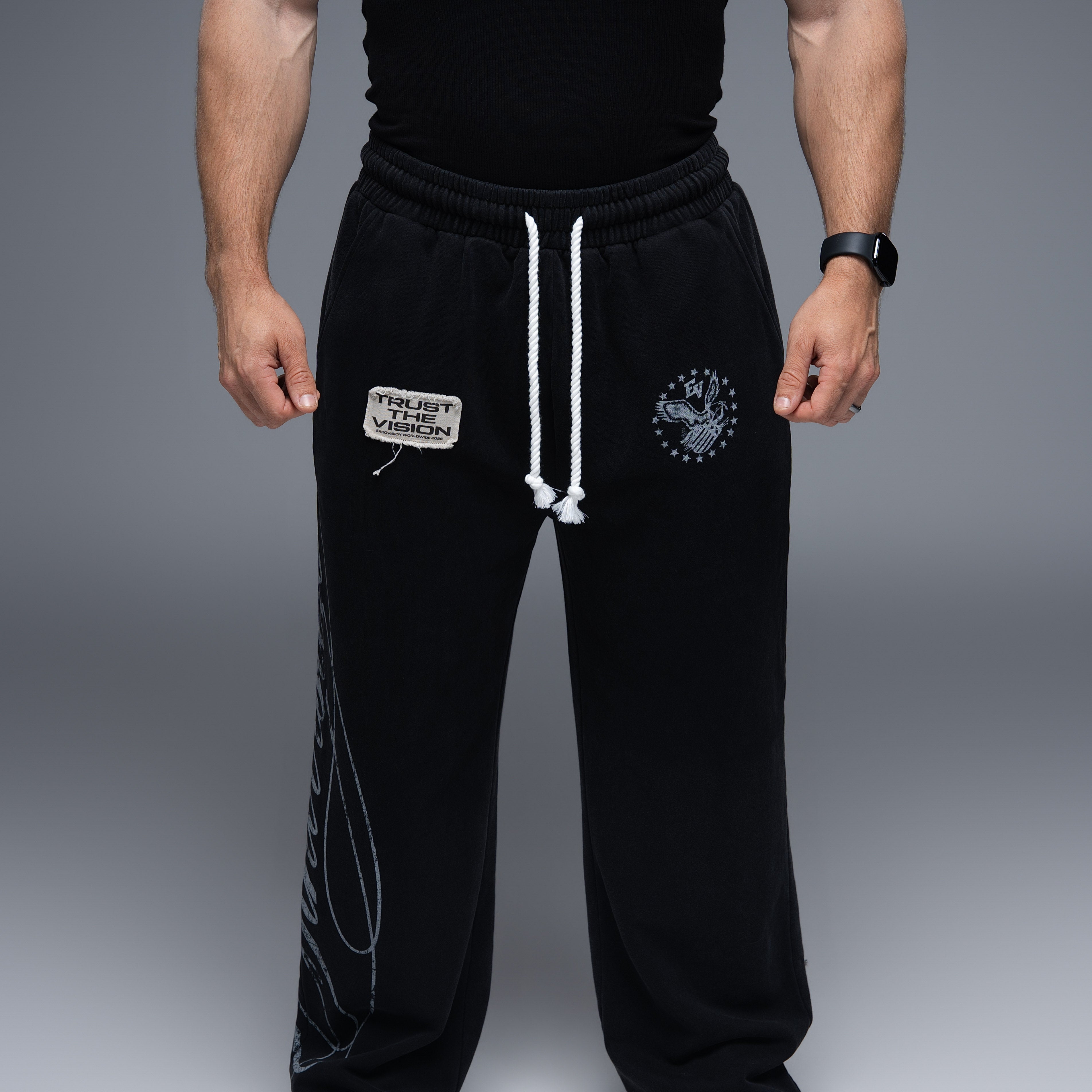 Indie Oversized Acid Wash Sweatpants