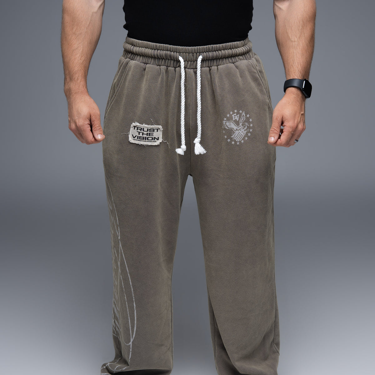 Indie Oversized Acid Wash Sweatpants