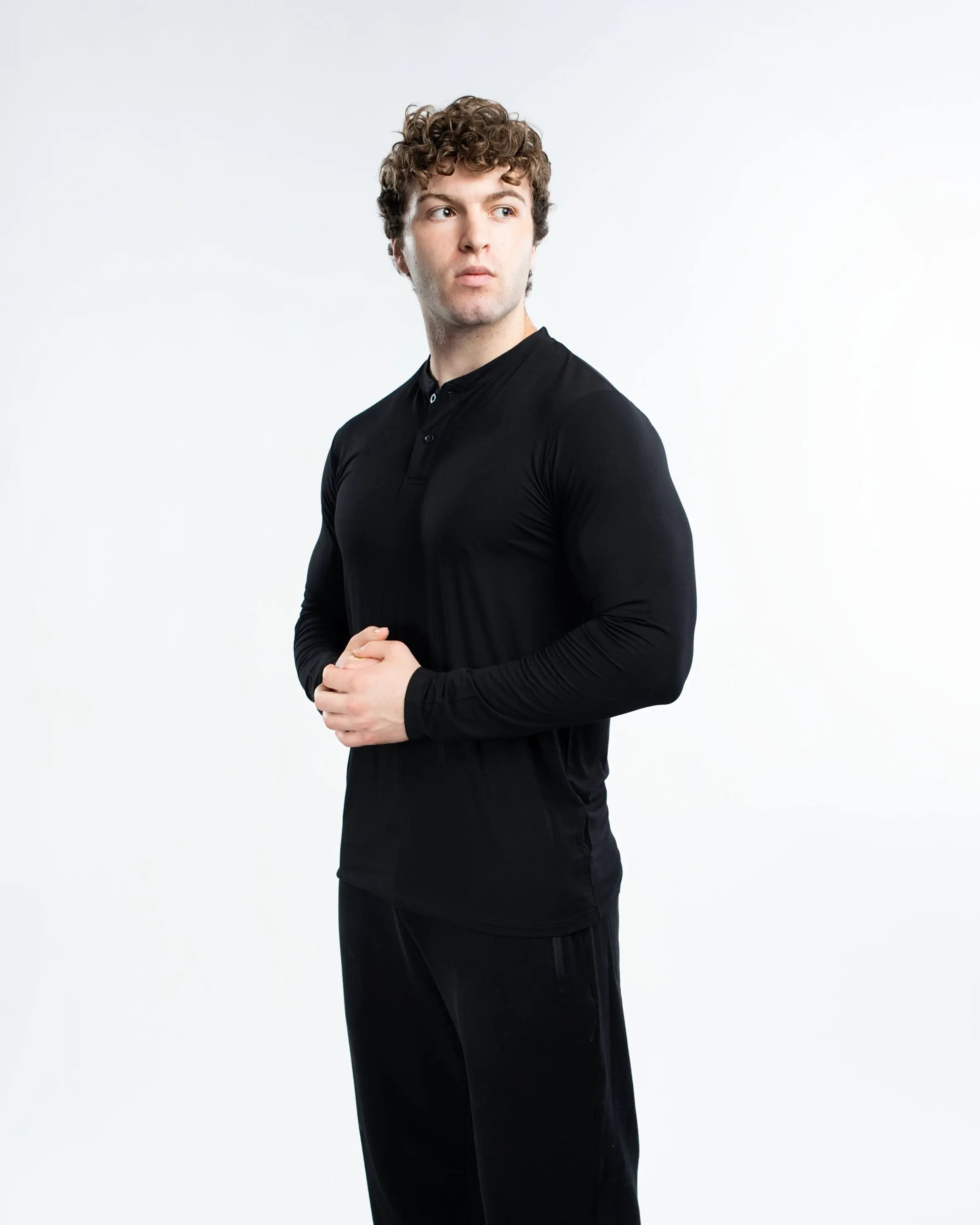 EKKO Blank Henley Long Sleeve