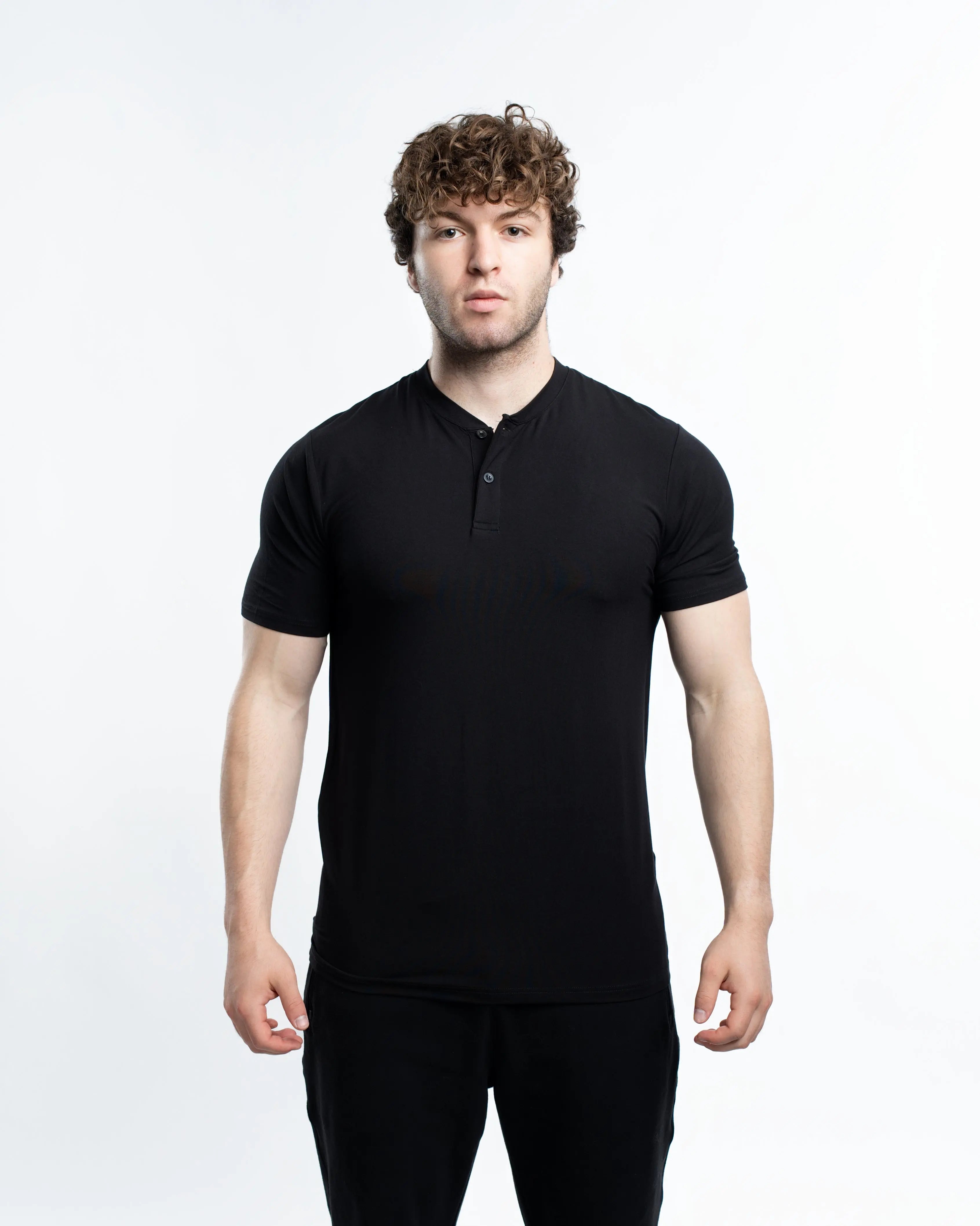 EKKO Blank Henley Short Sleeve