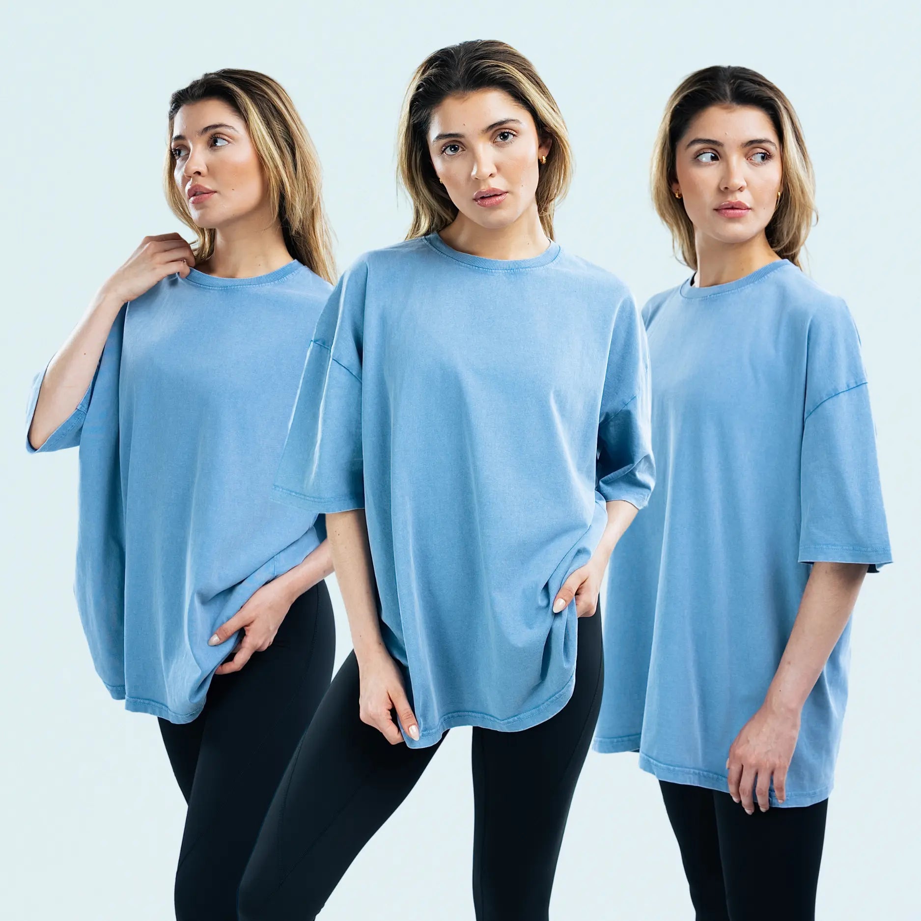 BLANK Acid Washed 100% Cotton Oversized T-shirt | Made in Bangladesh