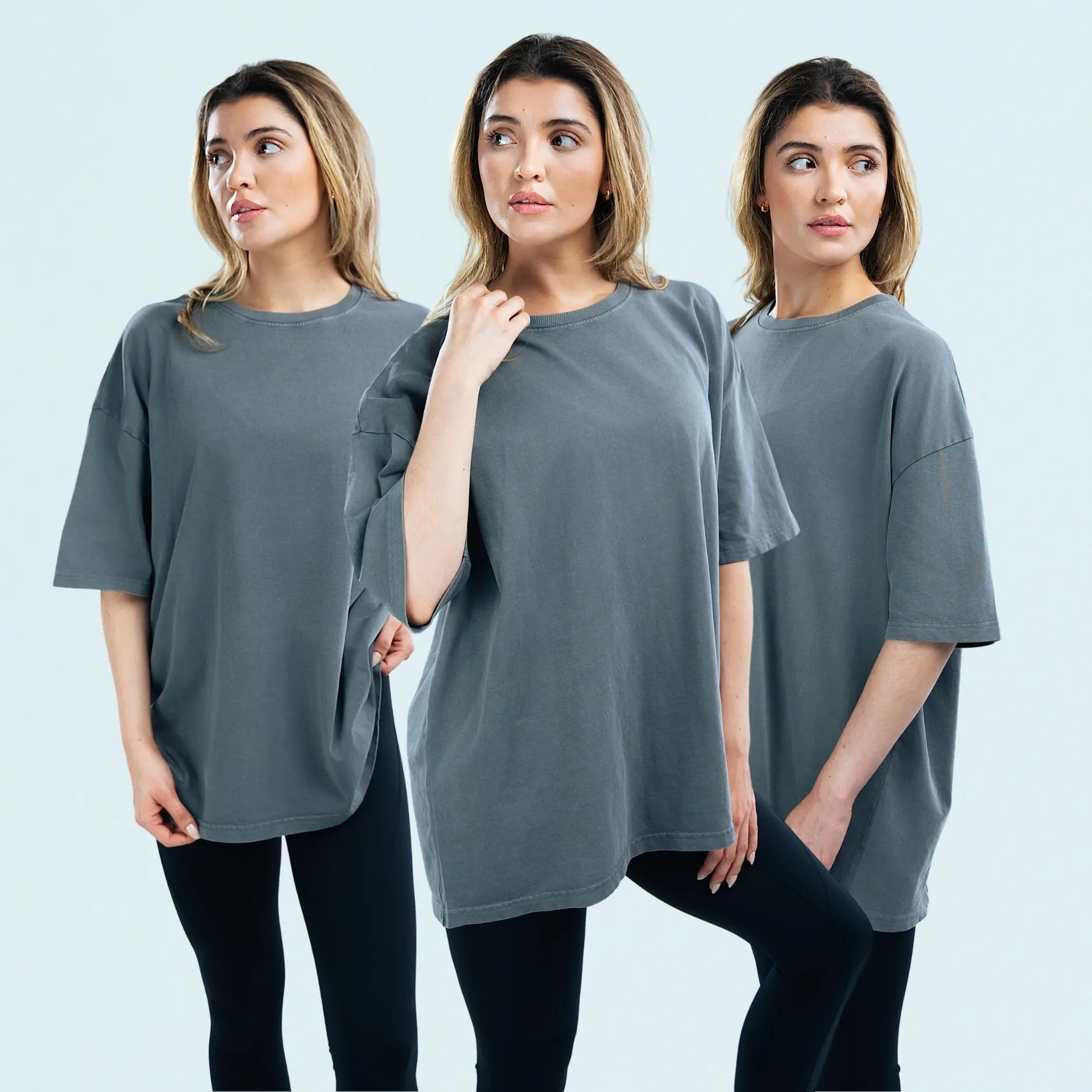 BLANK Acid Washed 100% Cotton Oversized T-shirt | Made in Bangladesh