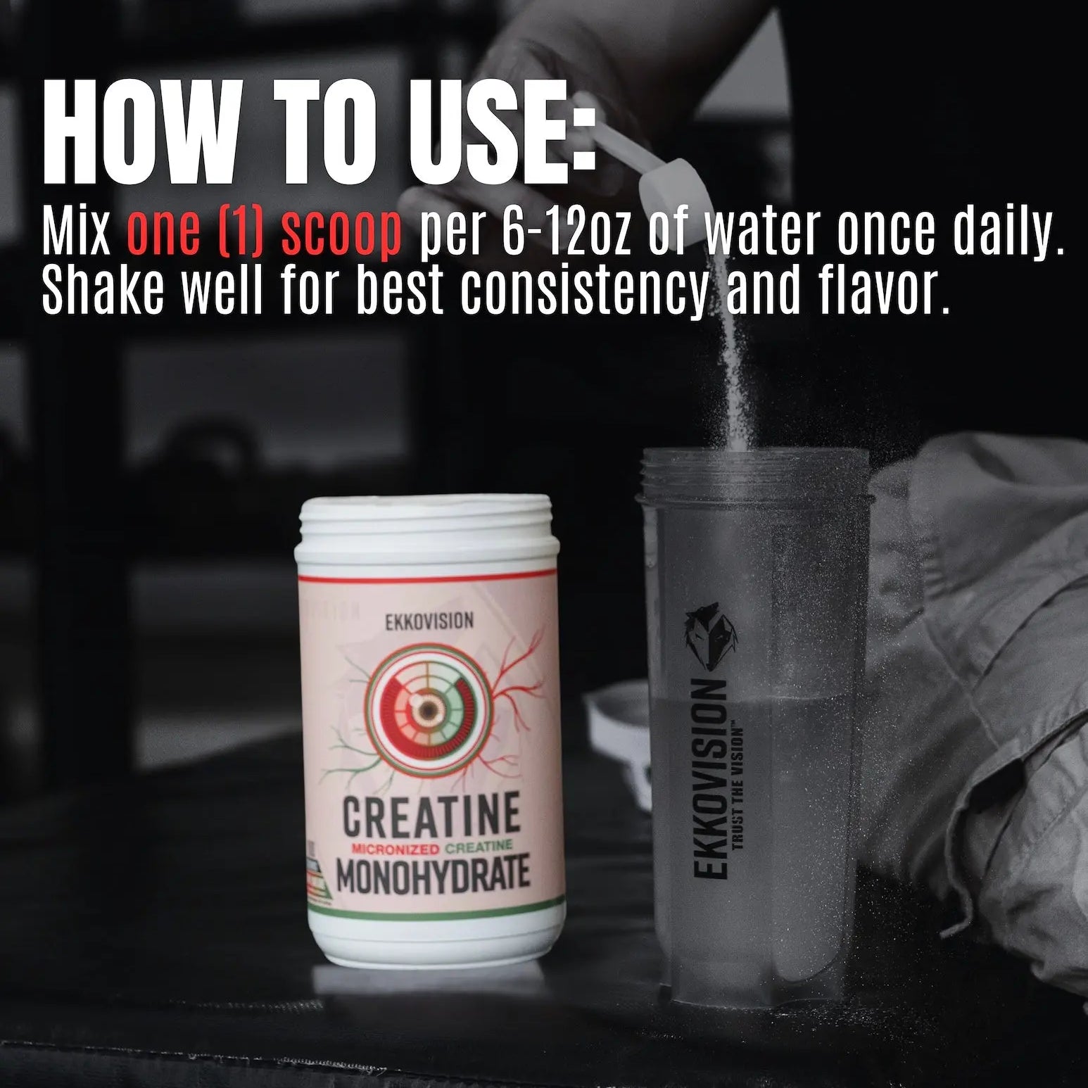 Ekko Creatine 3RD Party Tested Dietary Healthcare Supplement - ekkovision