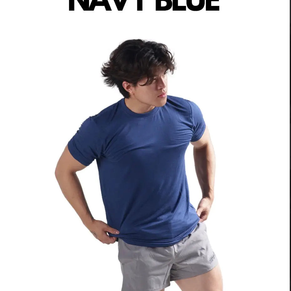 Powder Blue CLEARANCE COLORS MEN'S BLANK FITTED T SHIRT (Copy) ekkovision