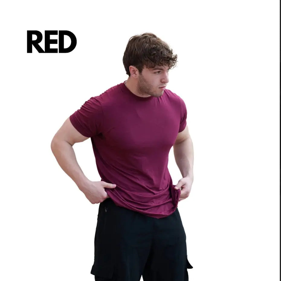 Powder Blue CLEARANCE COLORS MEN'S BLANK FITTED T SHIRT (Copy) ekkovision
