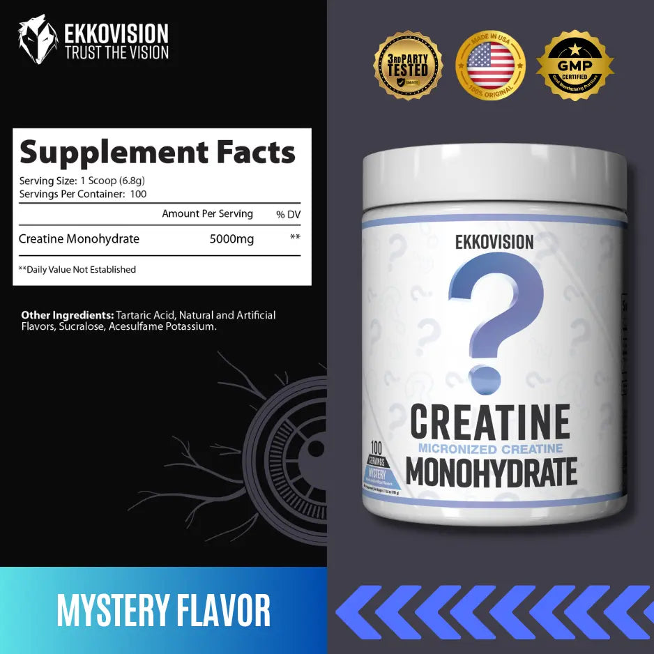 Ekko Creatine 3RD Party Tested Dietary Healthcare Supplement - ekkovision