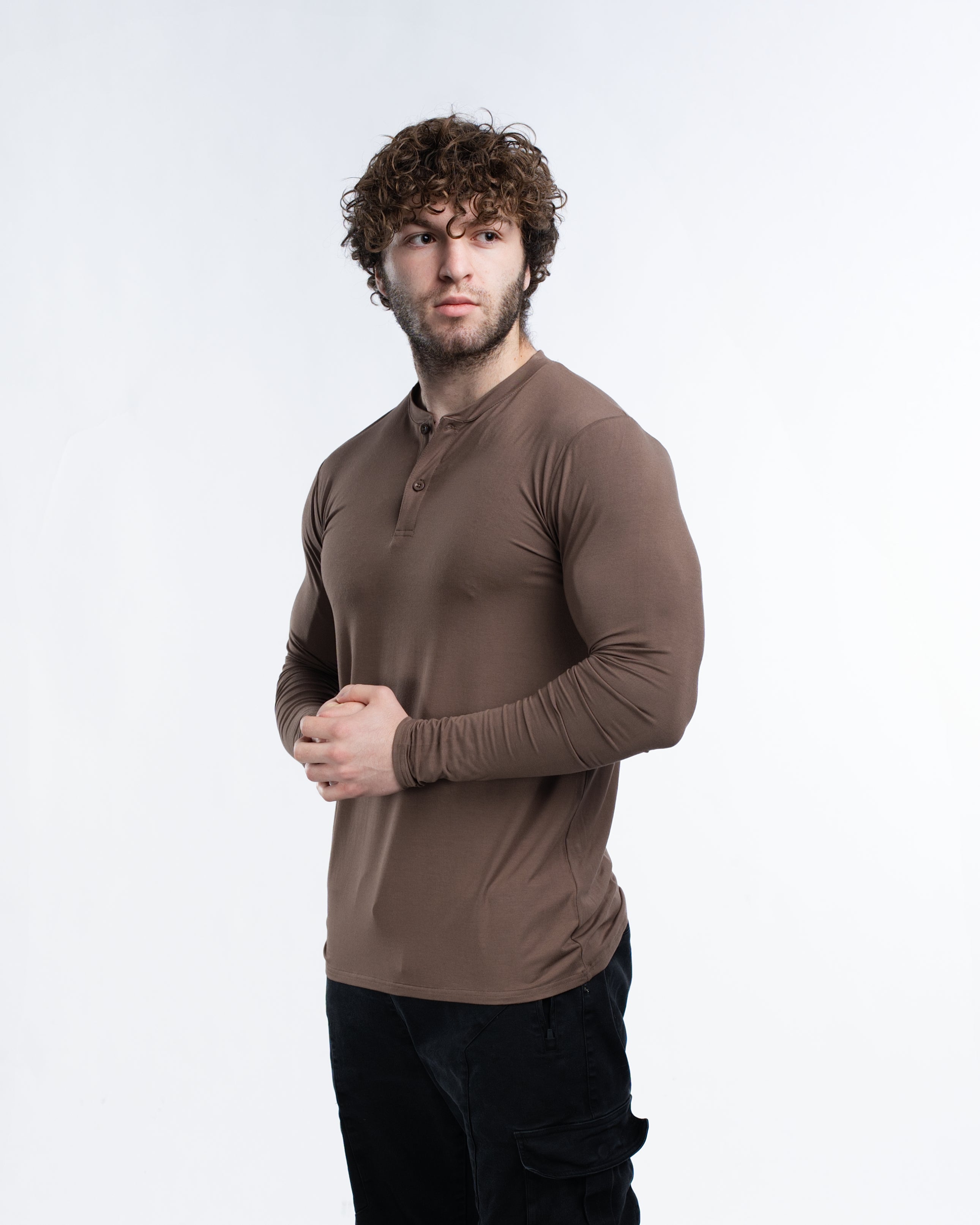EKKO Blank Henley Long Sleeve