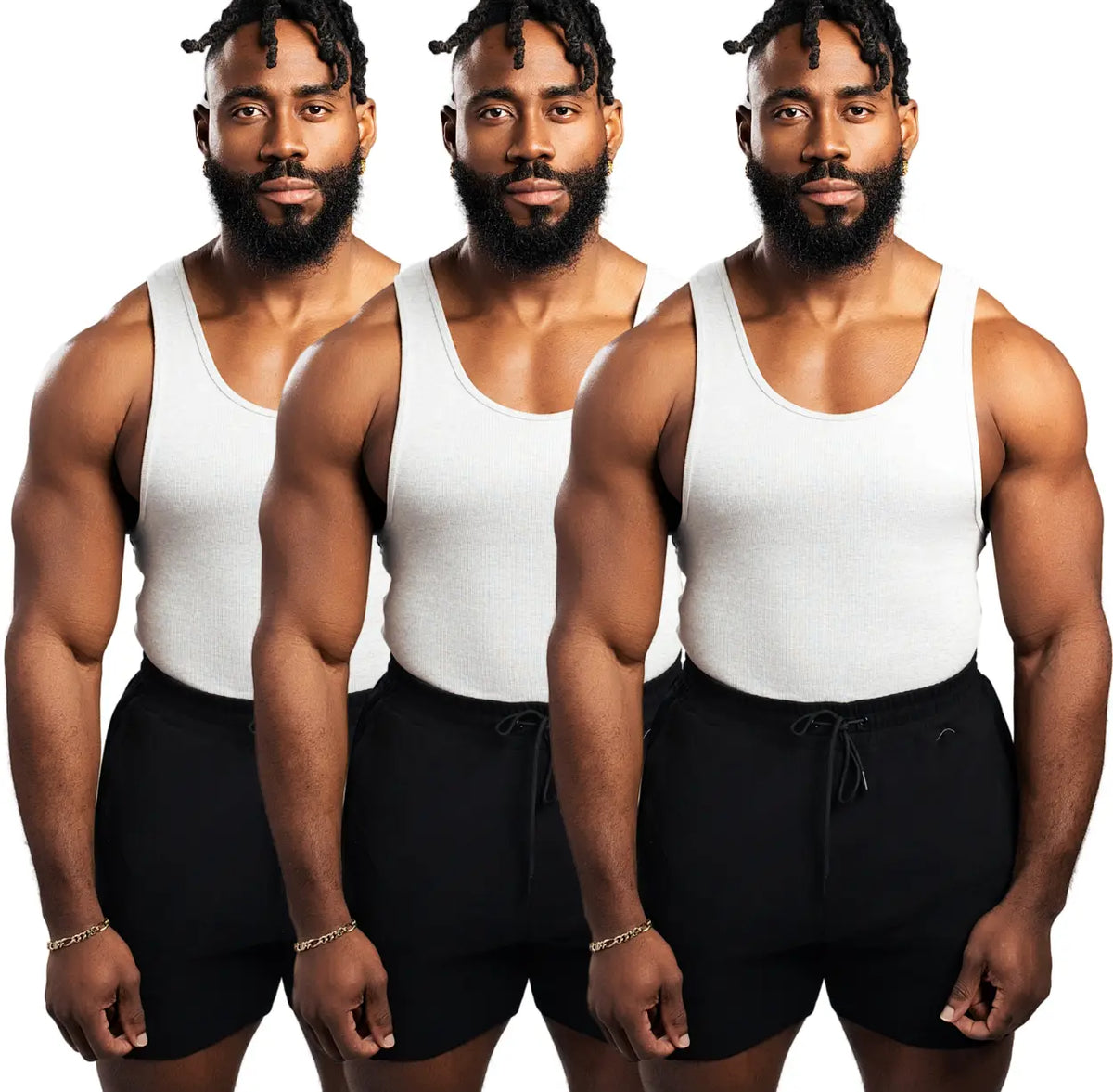 EKKO BEATERS (Please Size up) Cotton Spandex 340gsm Sleeveless Shirt Classic Tank Top - Men's Shirt with Classic Design Fitness Wear Athletic Wear - ekkovision