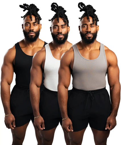 EKKO BEATERS (Please Size up) Cotton Spandex 340gsm Sleeveless Shirt Classic Tank Top - Men's Shirt with Classic Design Fitness Wear Athletic Wear - ekkovision
