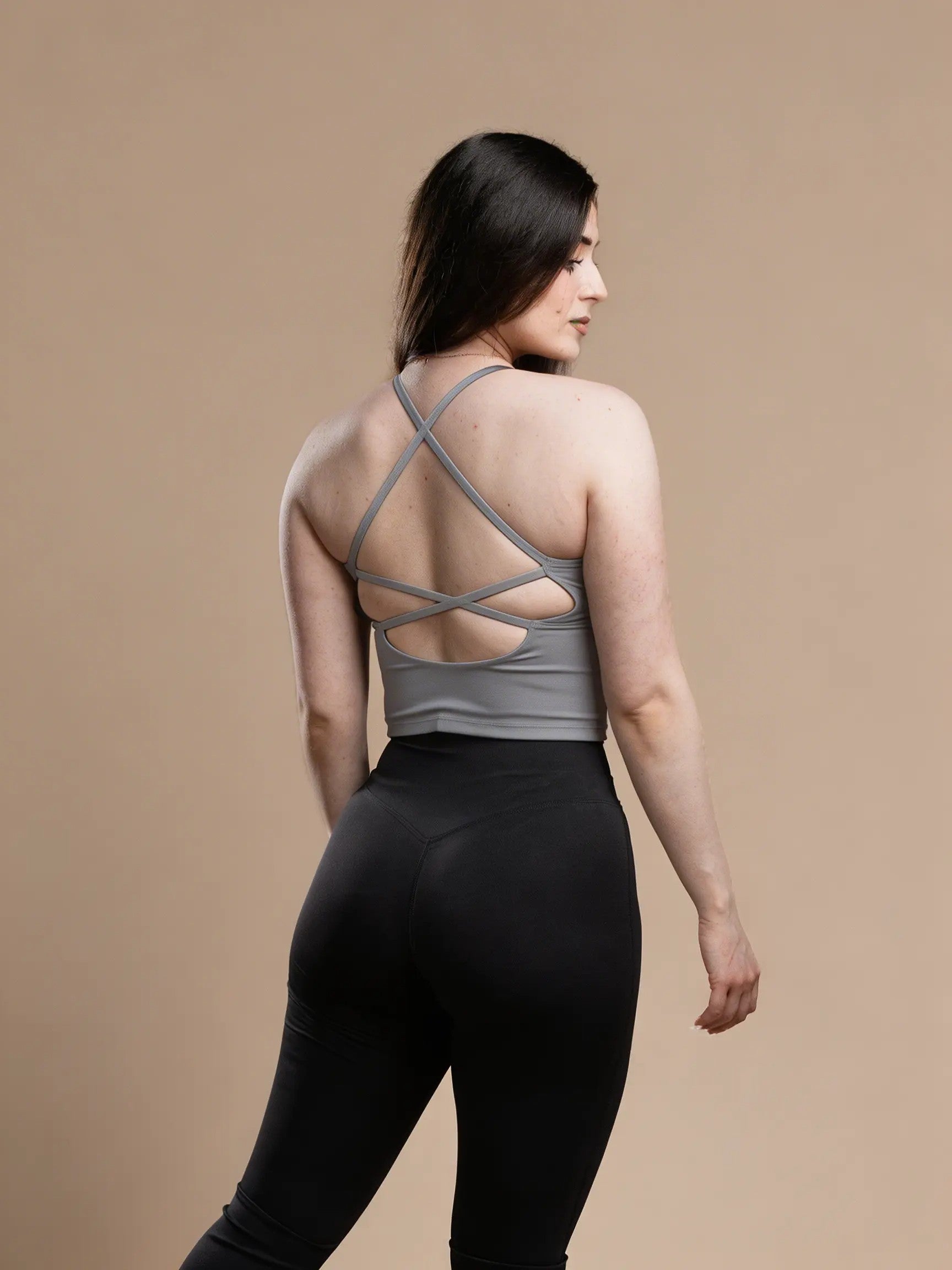 Ekko Womens Back Cross Top