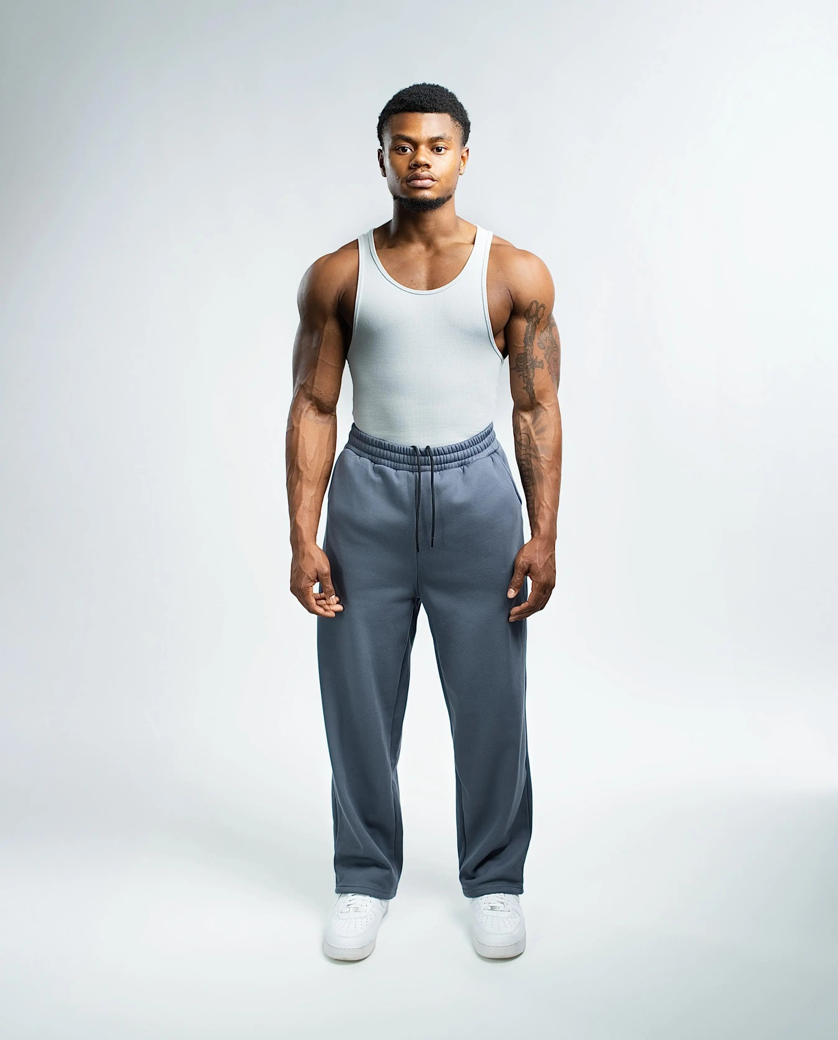 EKKO Polar Fleece Blank Straight Leg Sweatpants