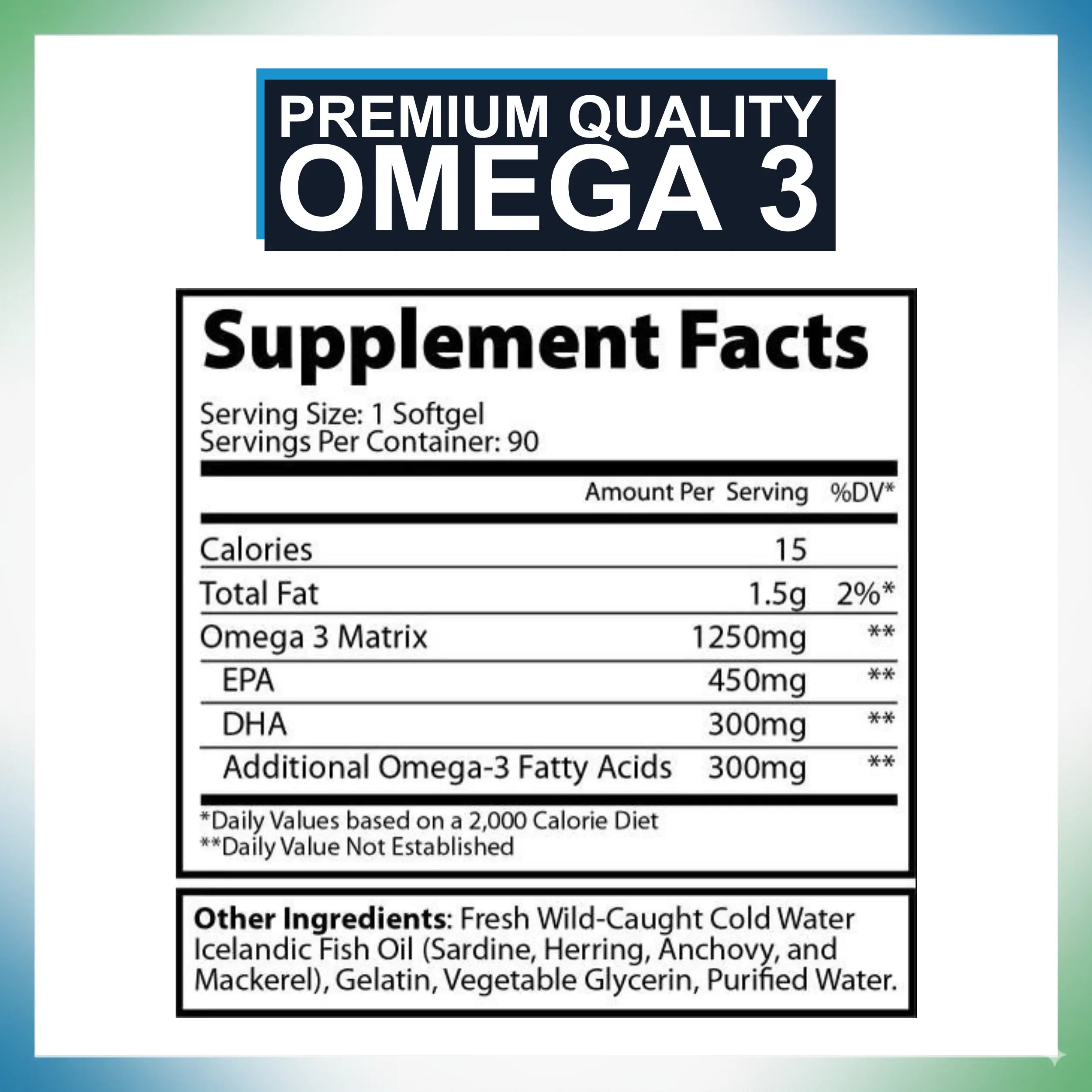 Omega 3 Fish Oil 90 servings