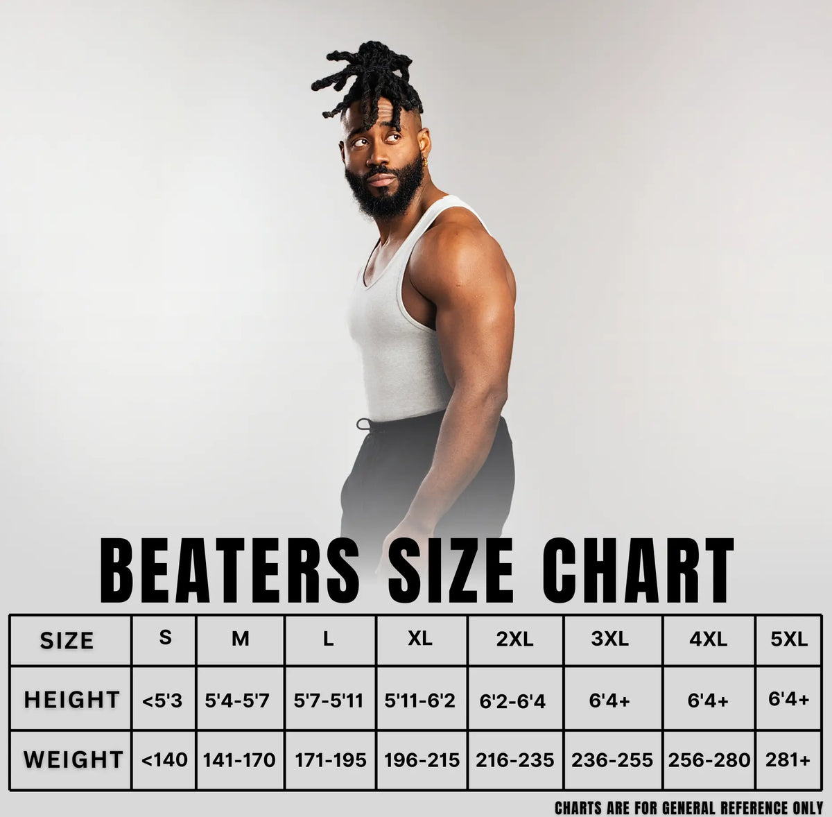 EKKO BEATERS (Please Size up) Cotton Spandex 340gsm Sleeveless Shirt Classic Tank Top - Men's Shirt with Classic Design Fitness Wear Athletic Wear - ekkovision