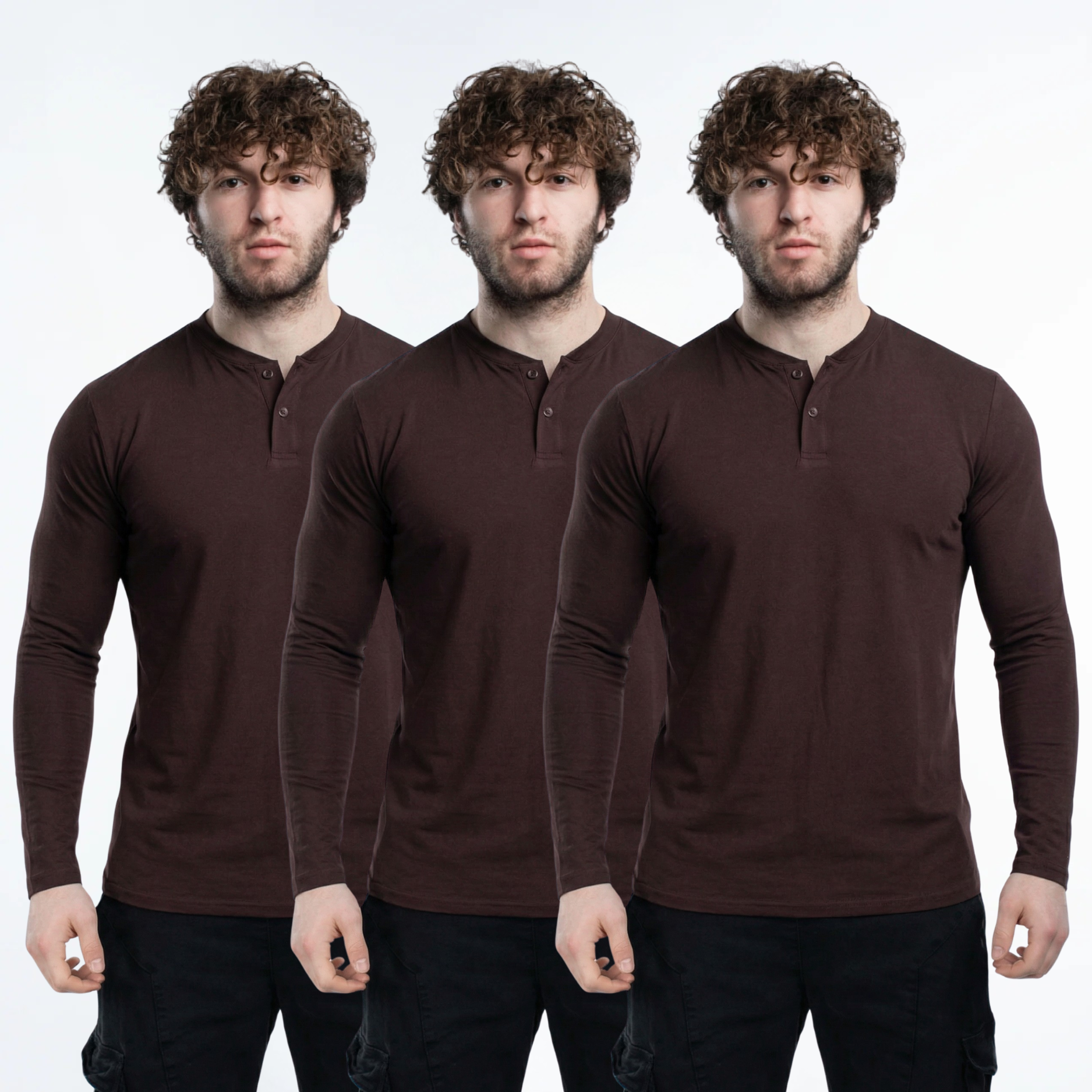 EKKO Blank Henley Long Sleeve