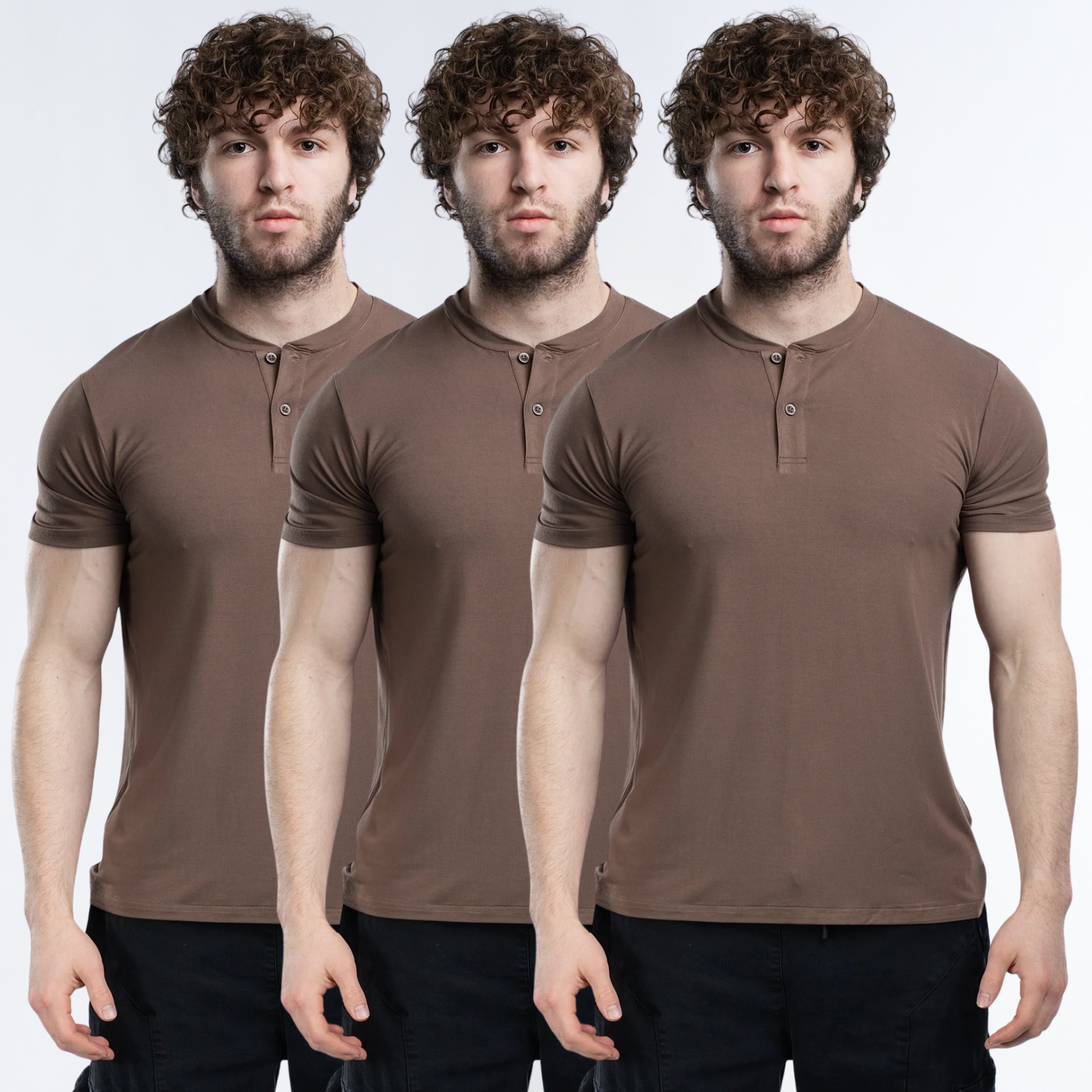 EKKO Blank Henley Short Sleeve
