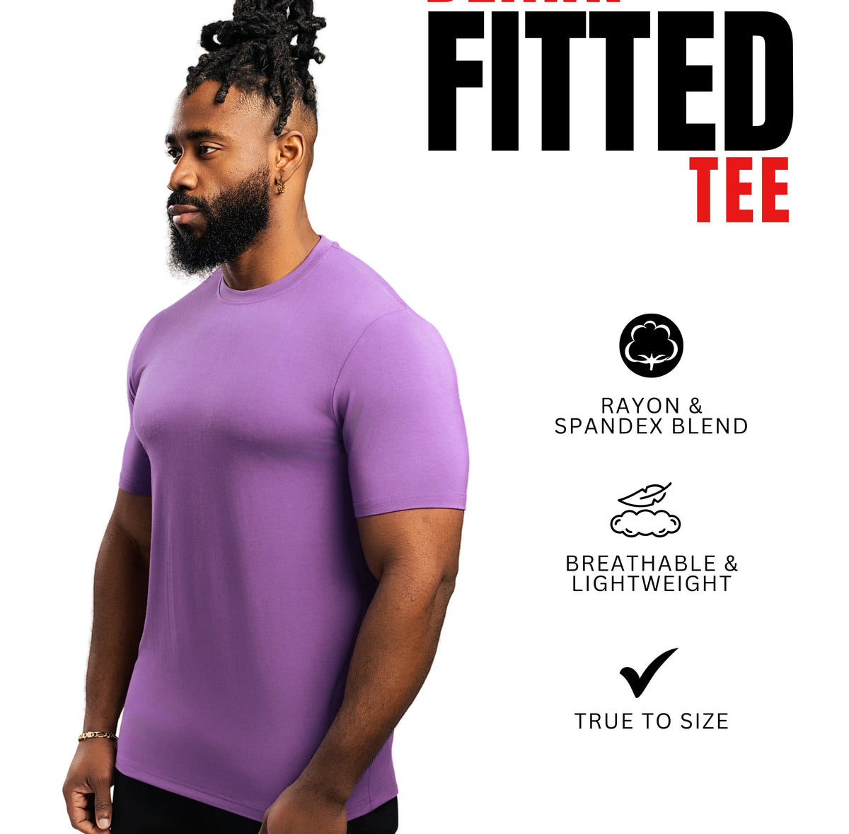 Pink CLEARANCE COLORS MEN'S BLANK FITTED T SHIRT (Copy) ekkovision