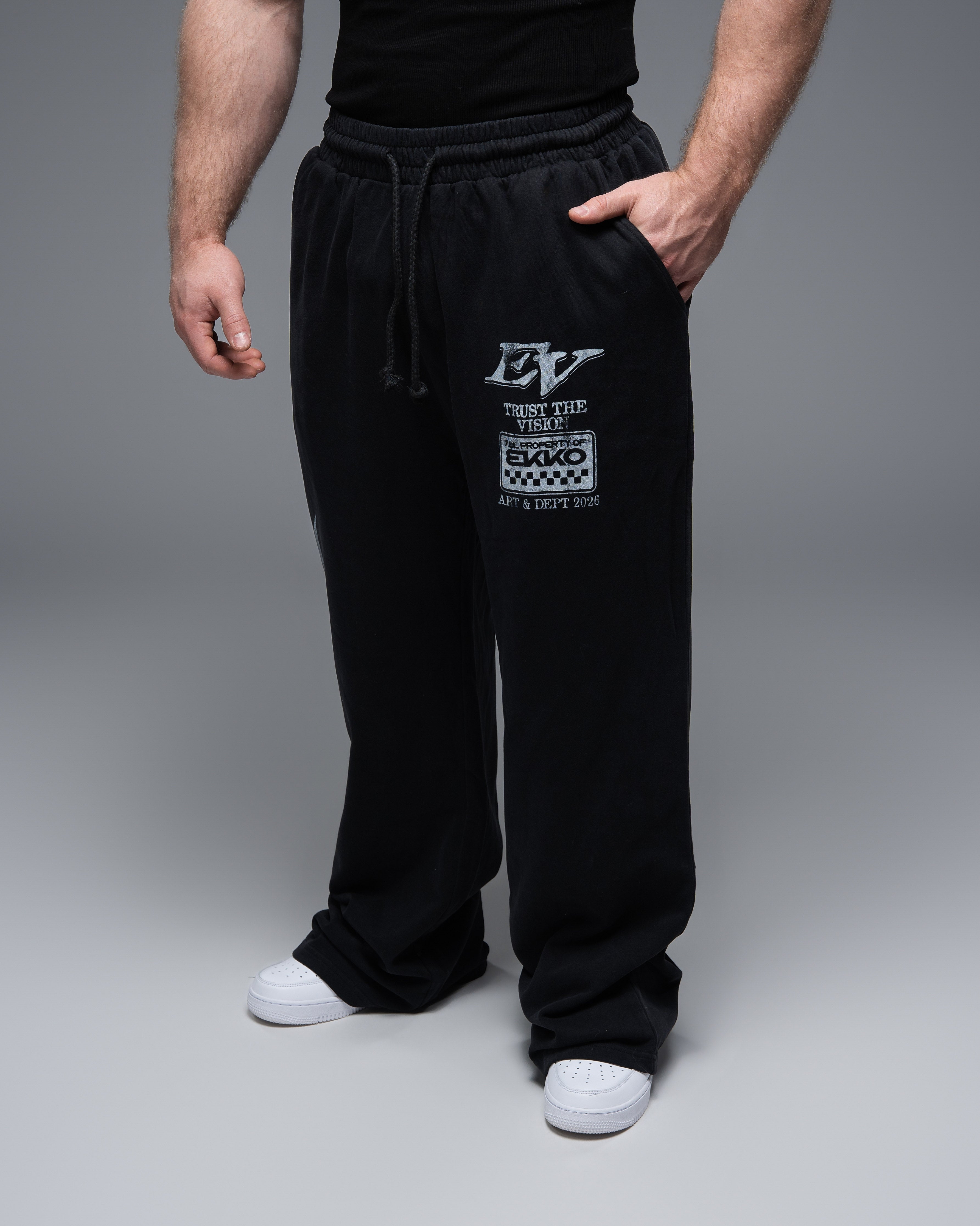 Flame Acid Wash Oversized Sweatpants 100% Cotton – ekkovision