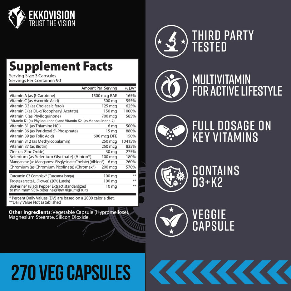 Ekko Multivitamin NEW FORMULA 3rd Party Tested Ekkovision ekko-multivitamin-new-formula-3rd-party-tested-ekkovision