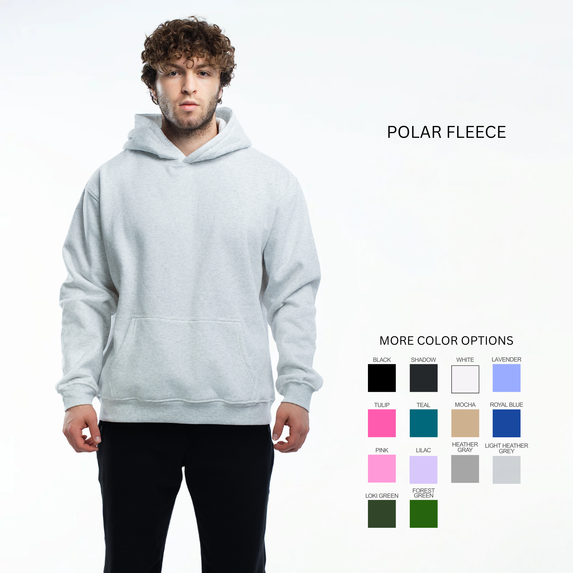 EKKO Blank Polar Fleece Hoodie