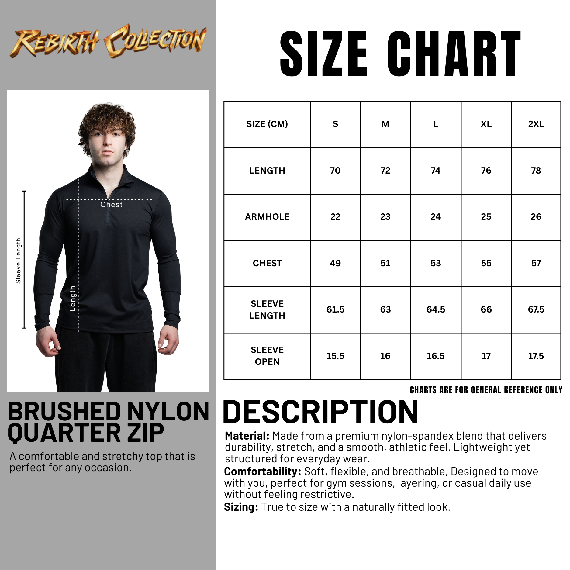 Brushed Nylon Quarter Zip