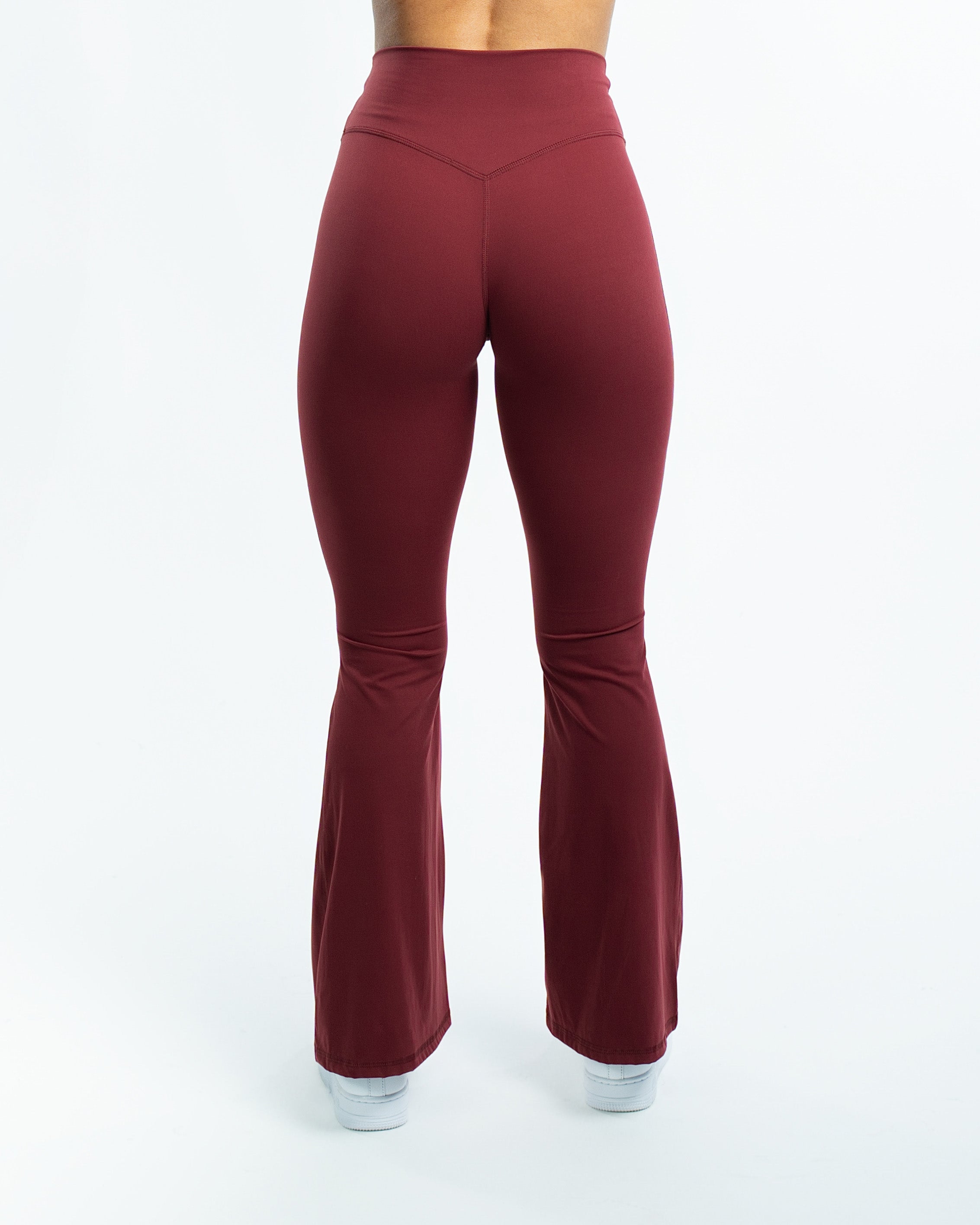 EKKO Womens Seamless High Waisted Crossover Flare Leggings