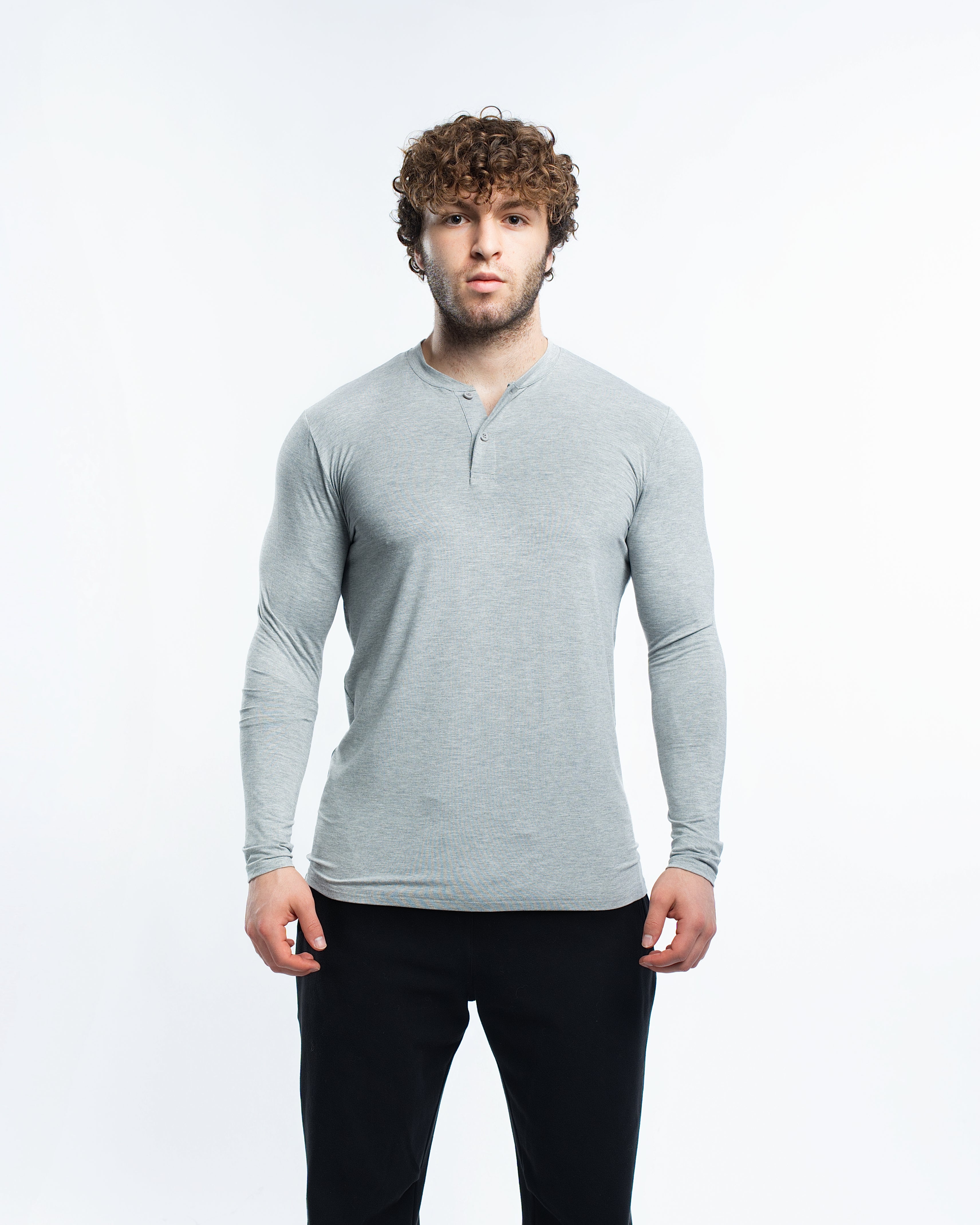 EKKO Blank Henley Long Sleeve