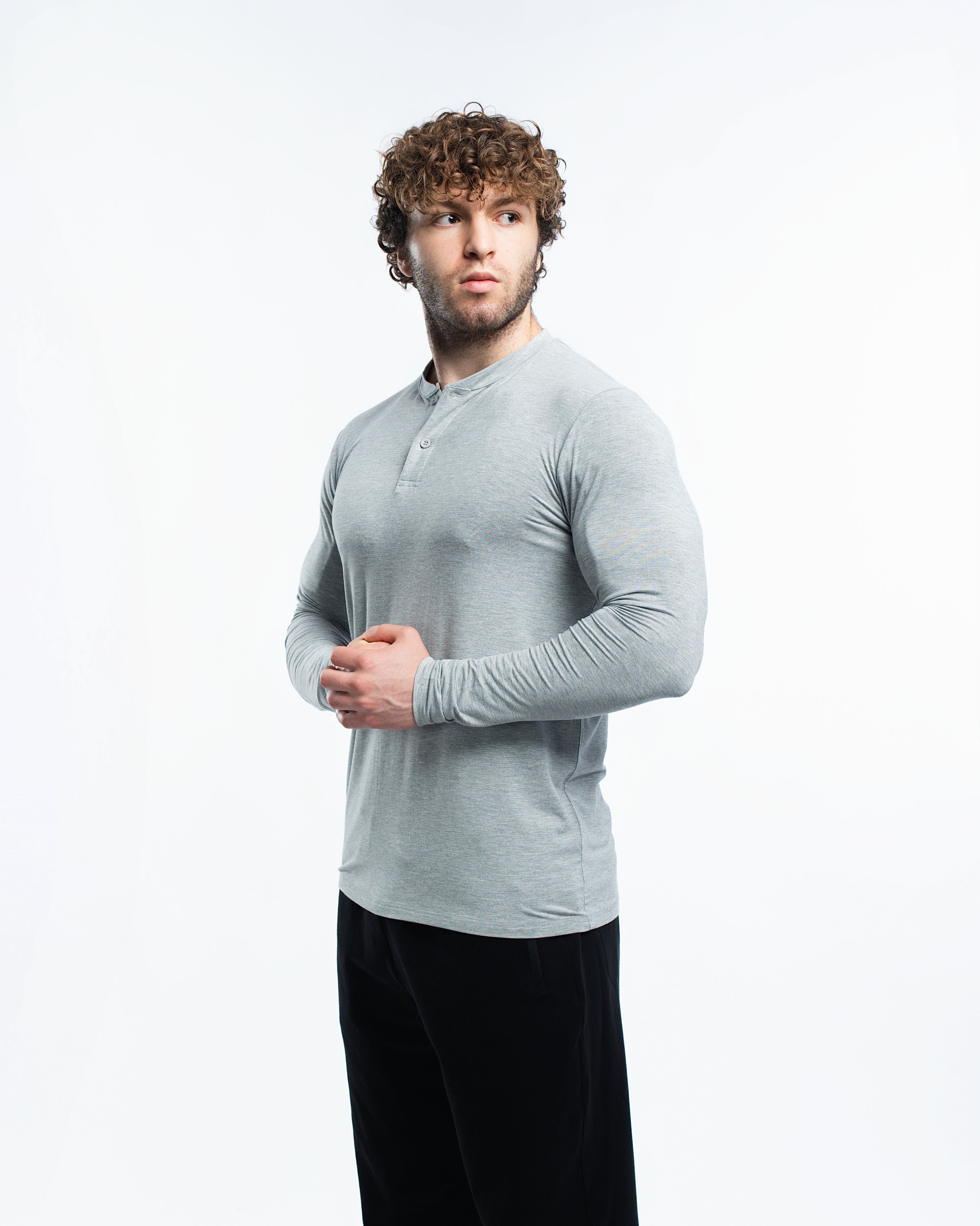 EKKO Blank Henley Long Sleeve