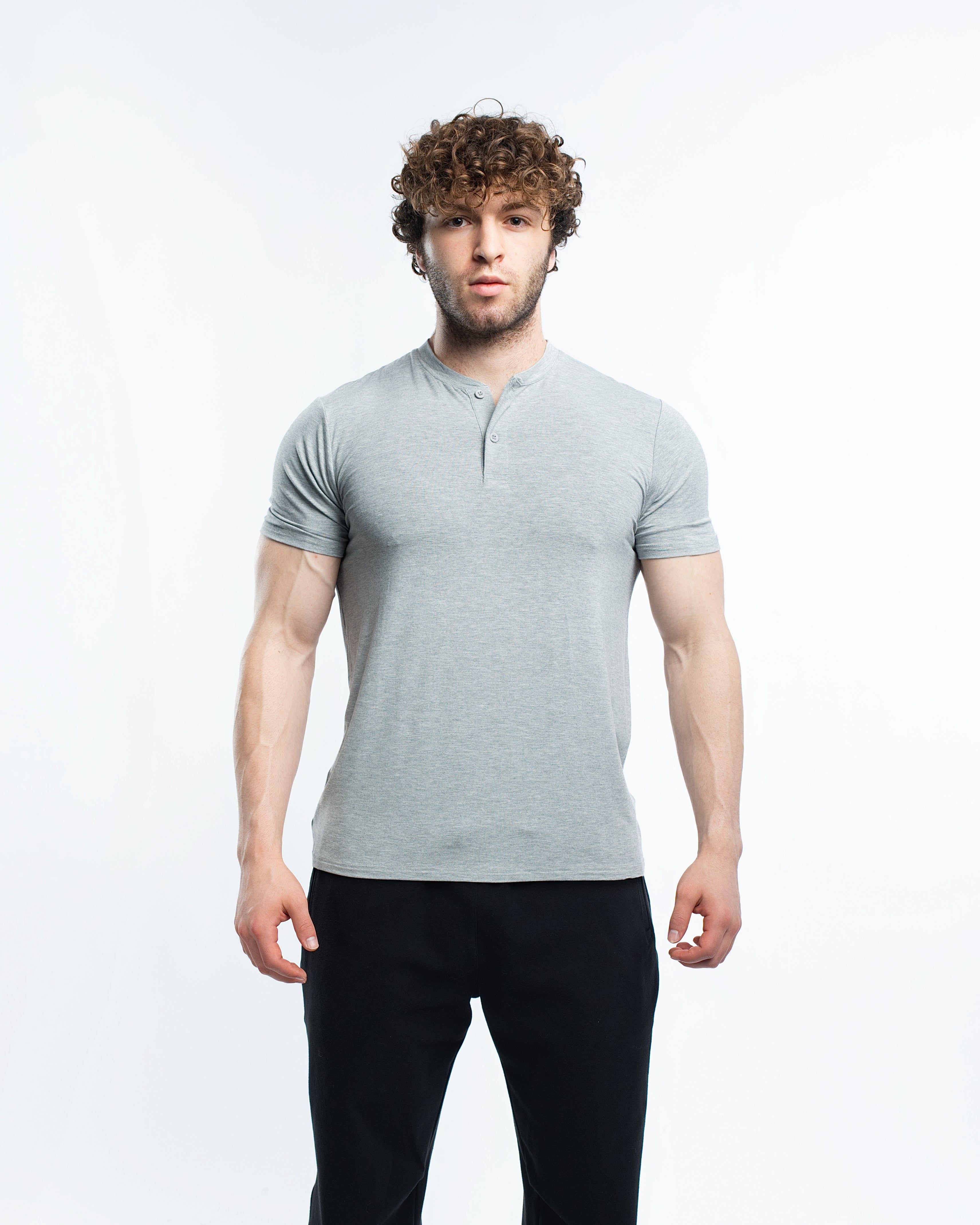 EKKO Blank Henley Short Sleeve