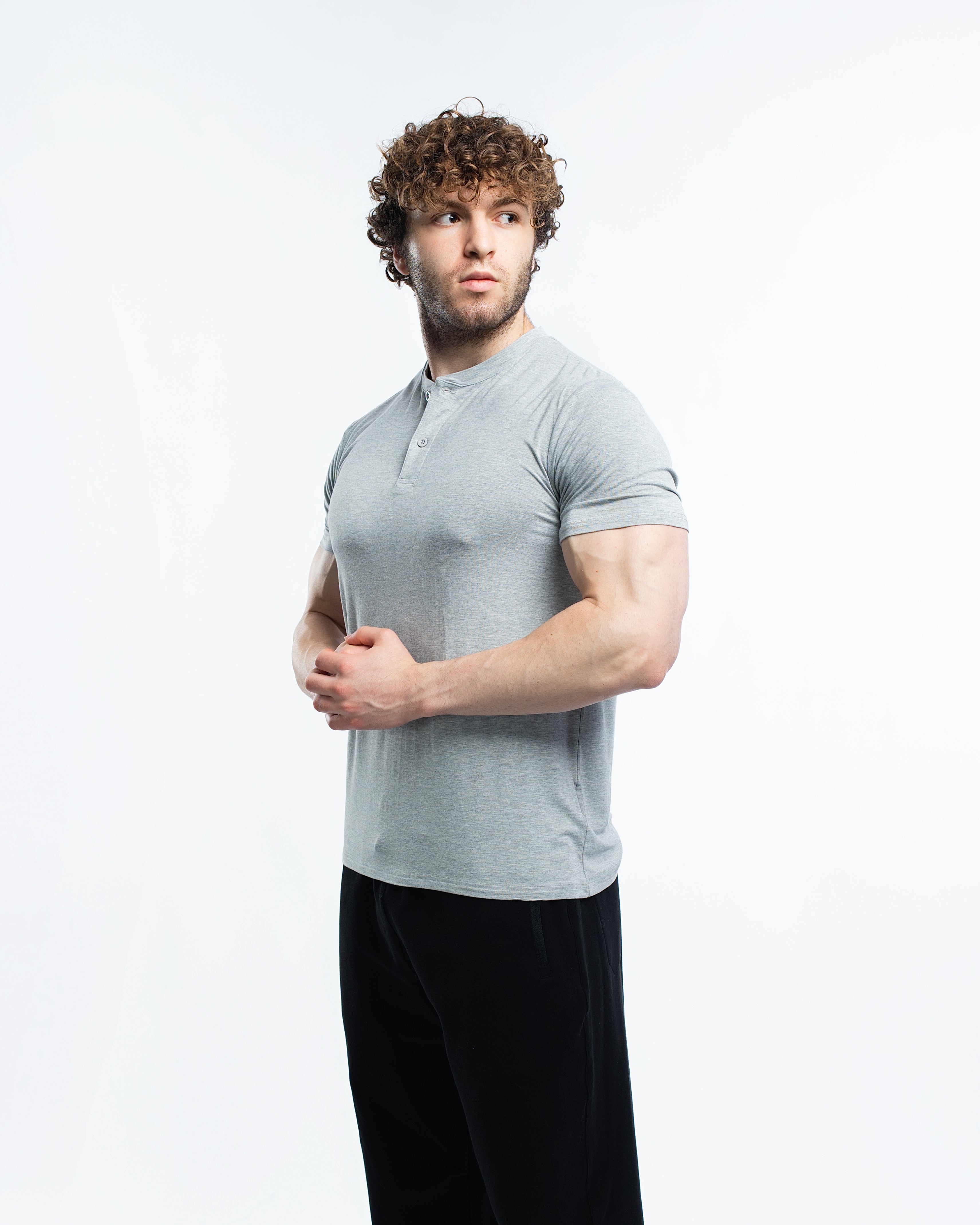EKKO Blank Henley Short Sleeve
