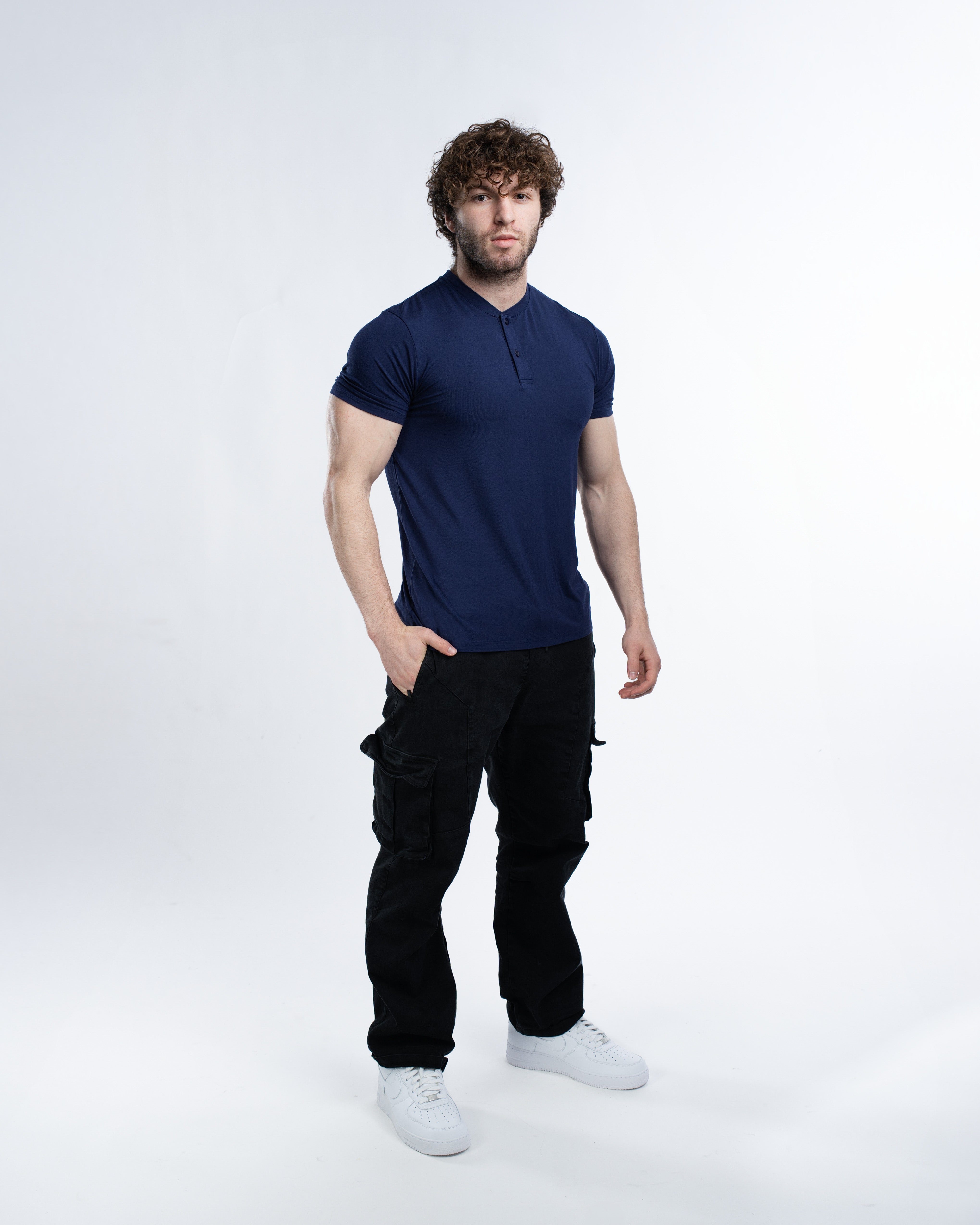 EKKO Blank Henley Short Sleeve