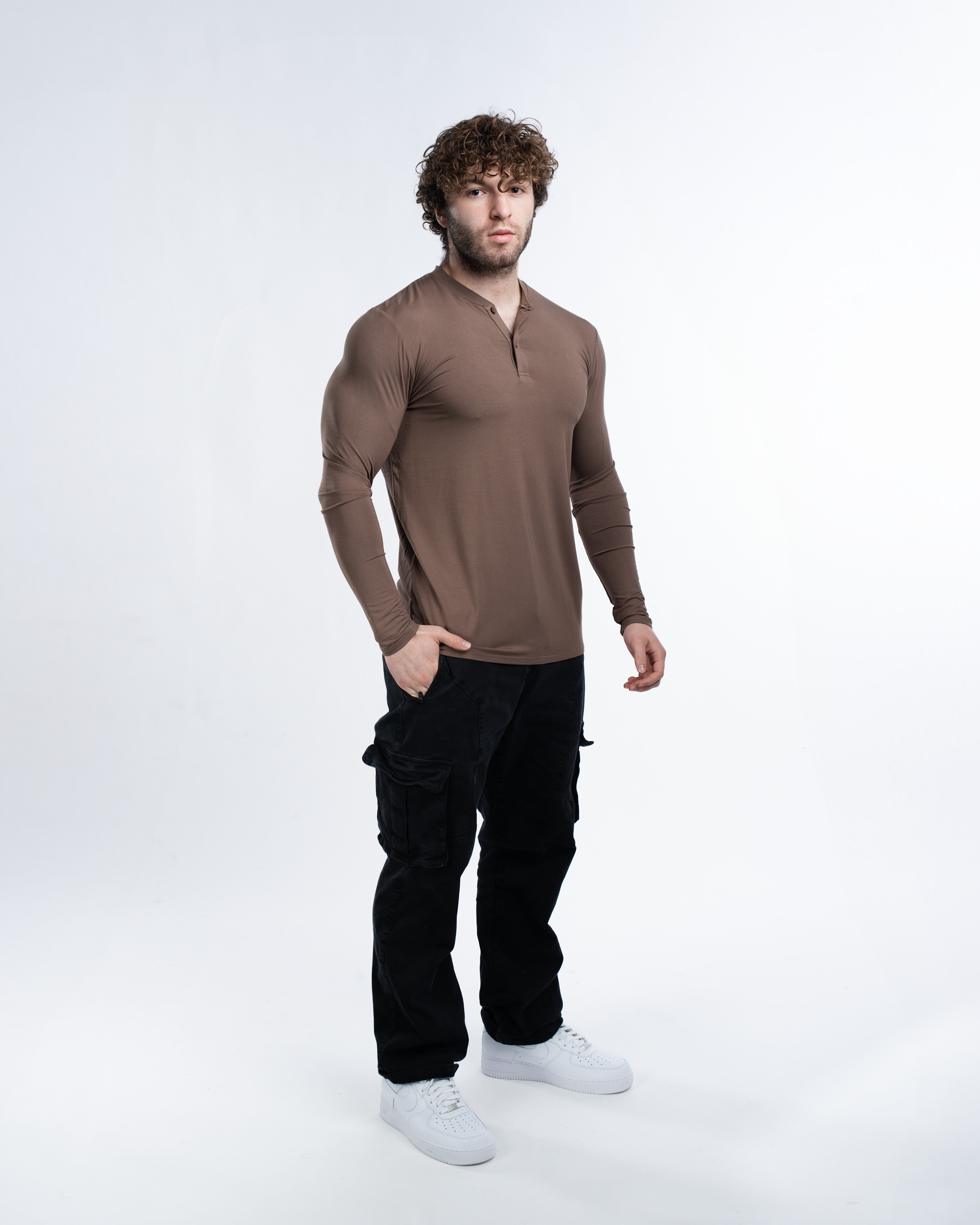 EKKO Blank Henley Long Sleeve