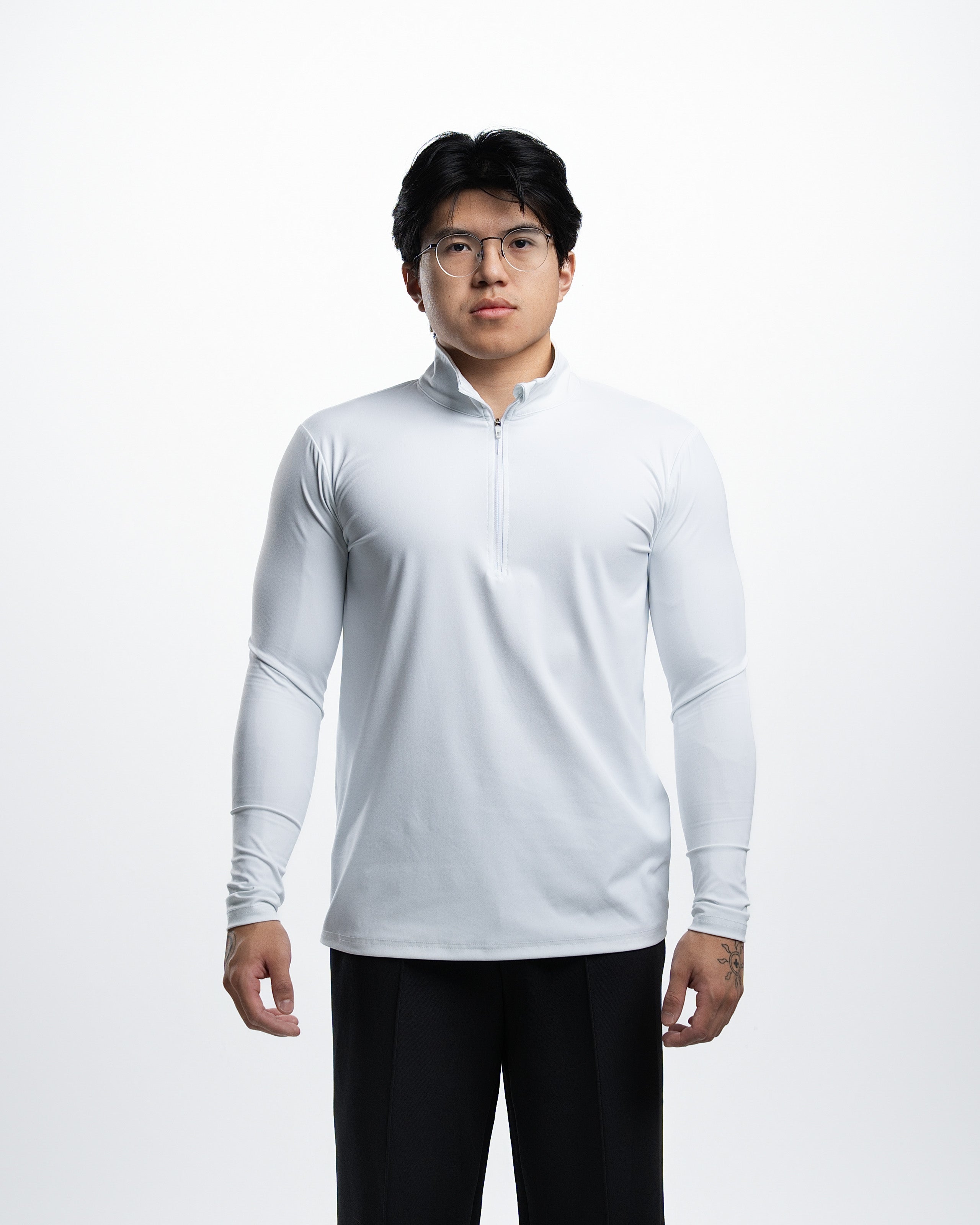 Brushed Nylon Quarter Zip