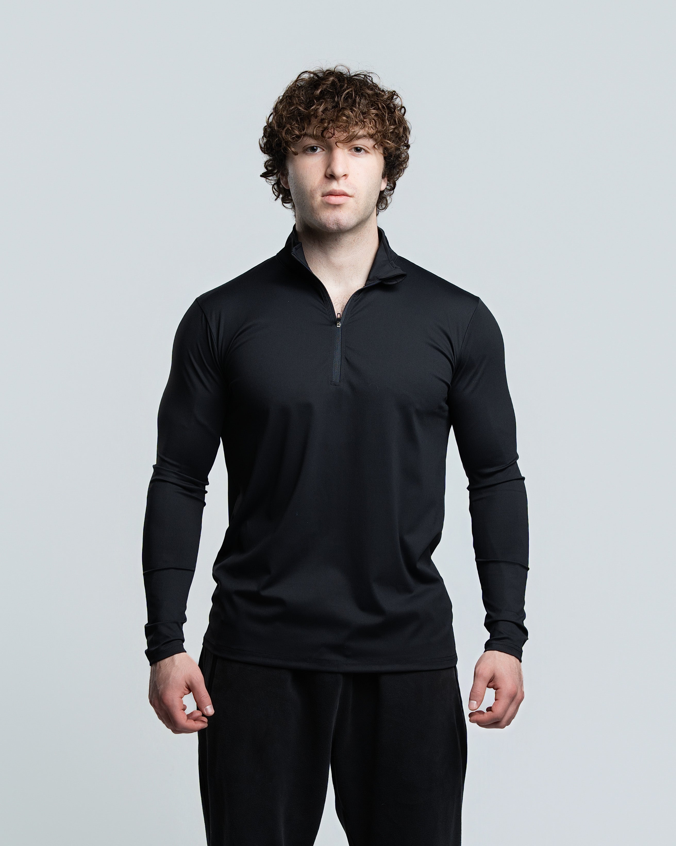 Brushed Nylon Quarter Zip