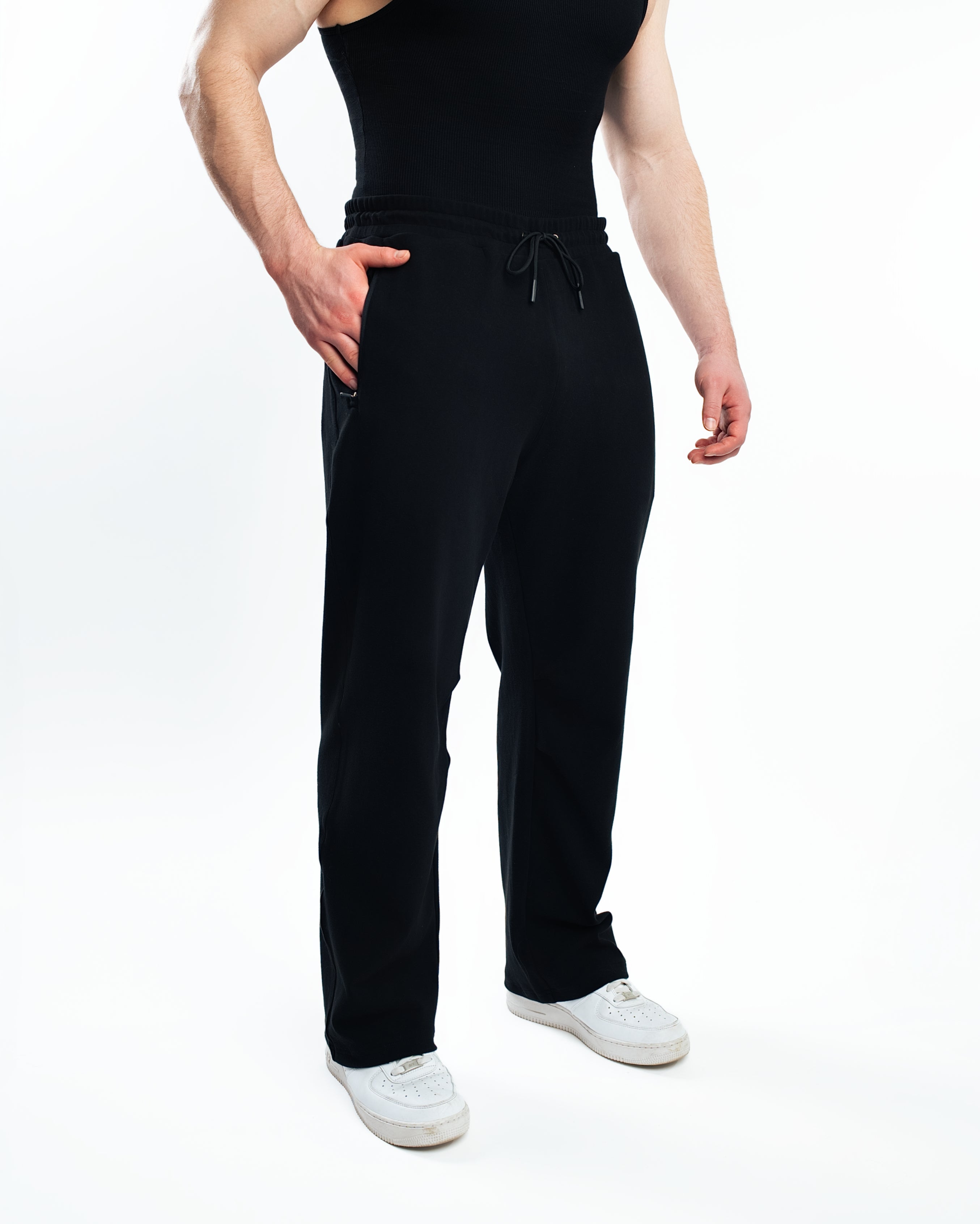 Brushed Cotton Straight Leg Jogger