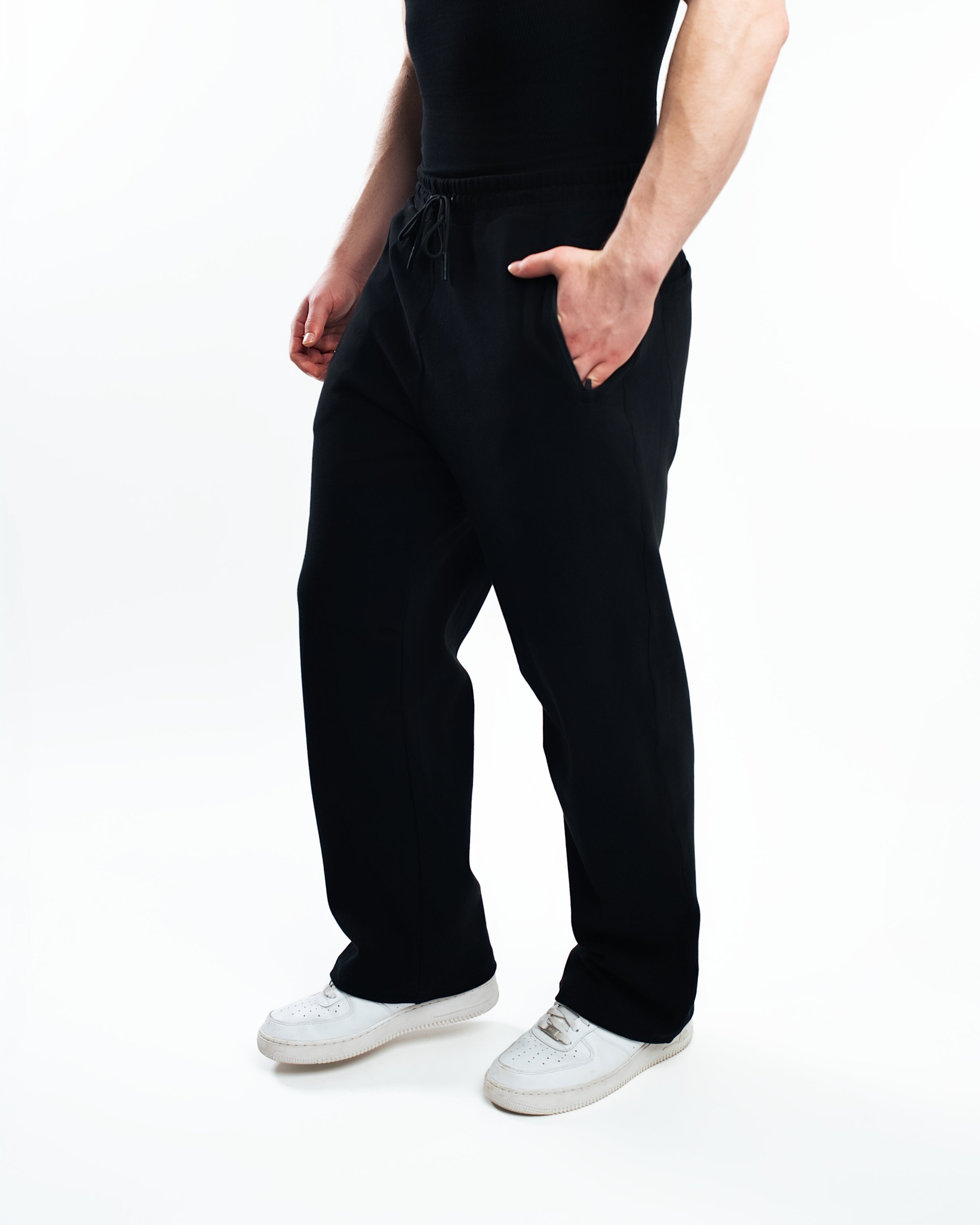 Brushed Cotton Straight Leg Jogger