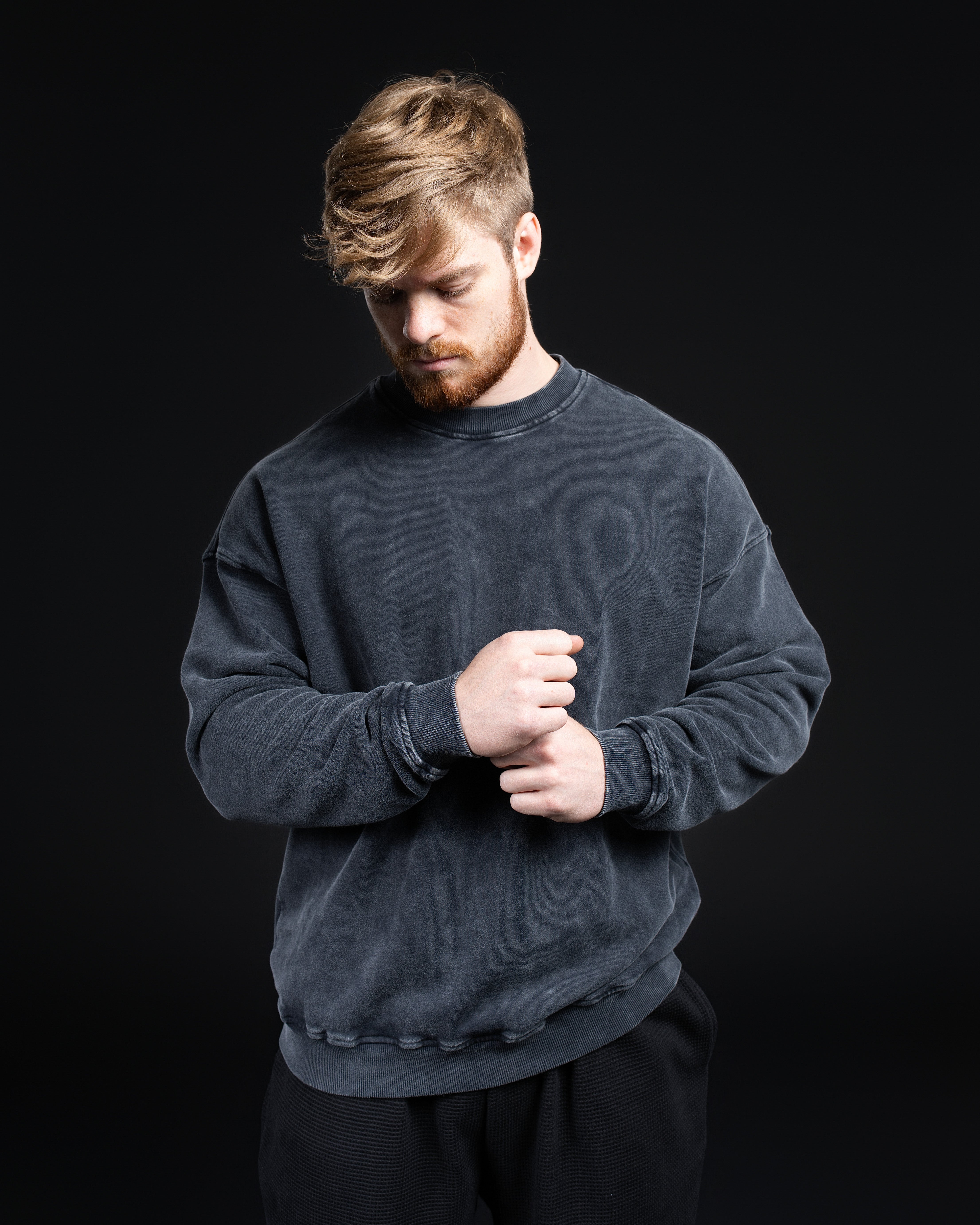 Blank Acid Wash Crew Neck 100% Cotton – ekkovision