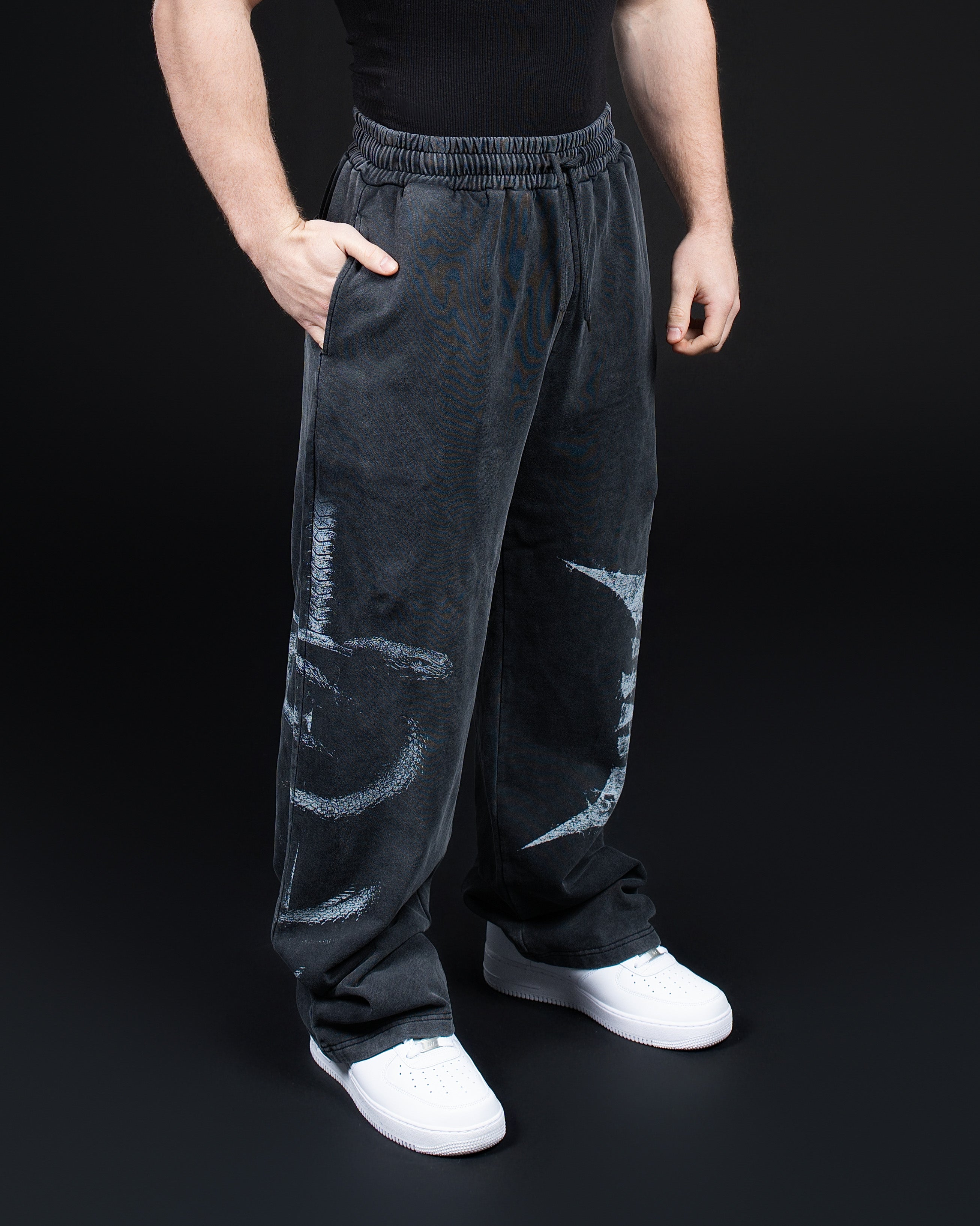 Oversized Acid Wash Fleece Sweatpants – ekkovision
