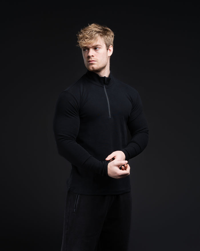 CLEARANCE Essential Brushed Cotton 1/4 Zip