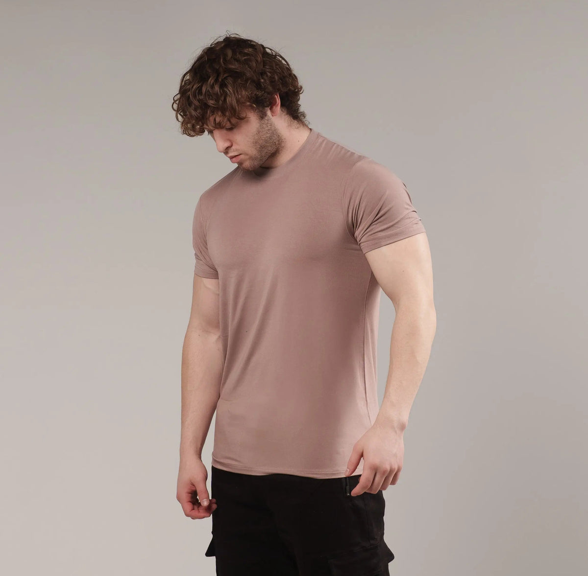Pink CLEARANCE COLORS MEN'S BLANK FITTED T SHIRT (Copy) ekkovision
