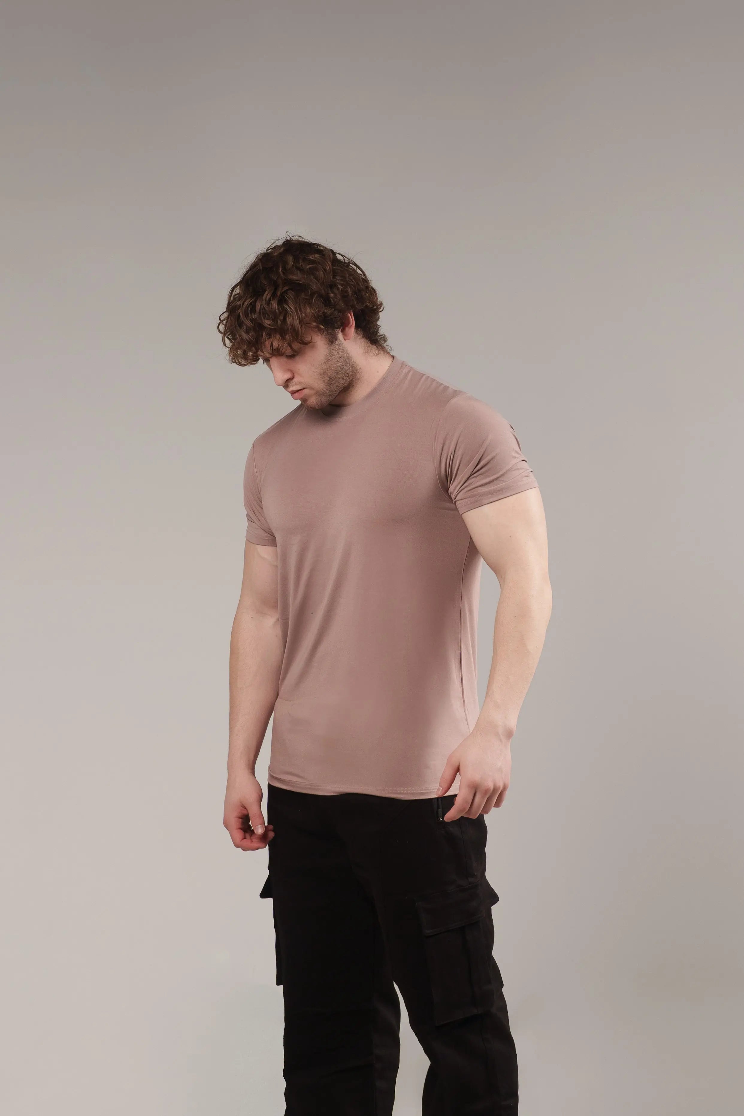 Pink CLEARANCE COLORS MEN'S BLANK FITTED T SHIRT (Copy) ekkovision